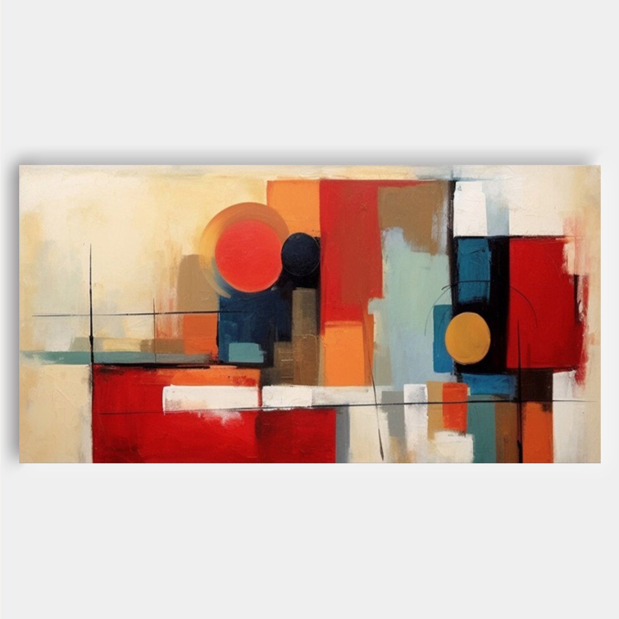 Geometric Abstract Canvas Art