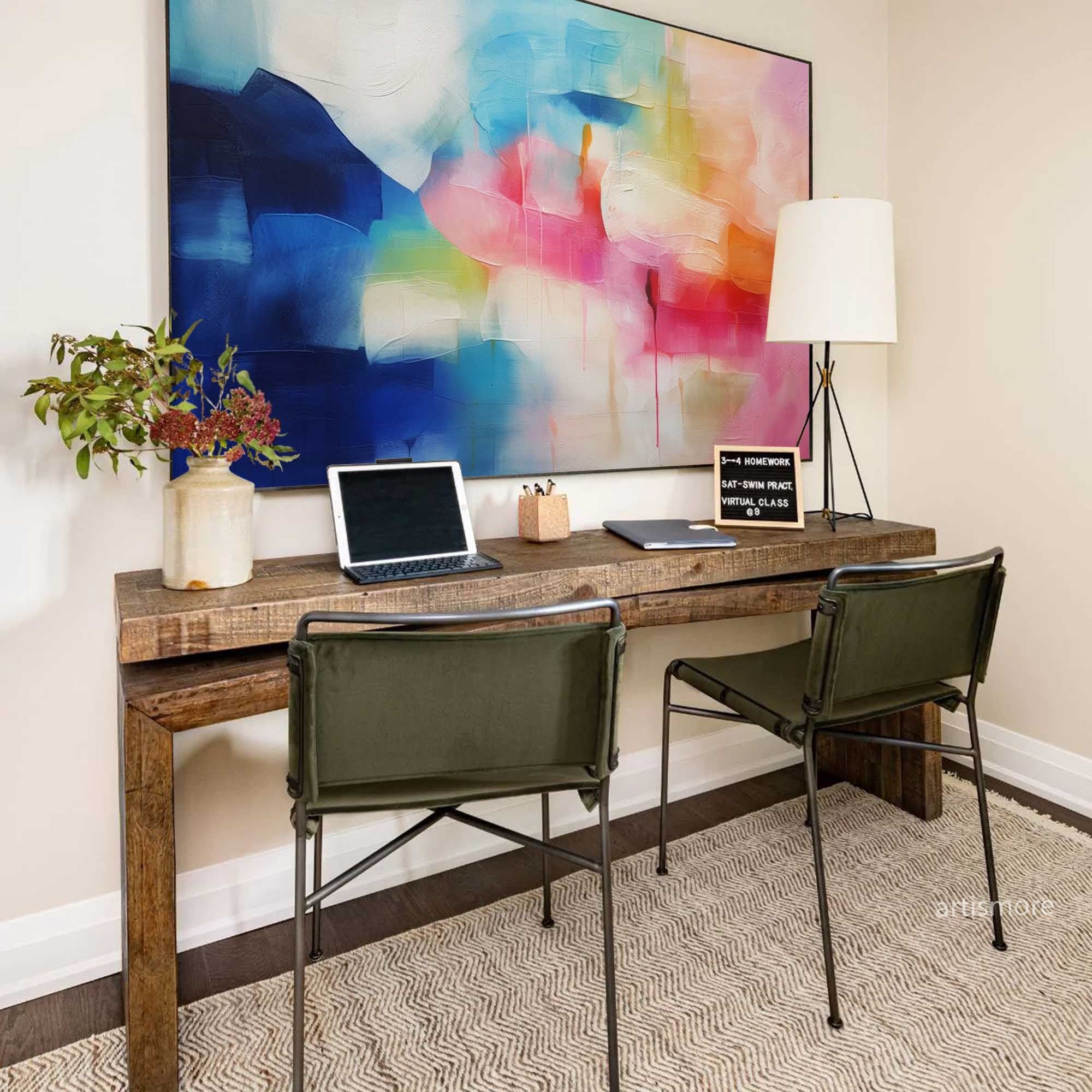 Vibrant Color Blend Abstract Art