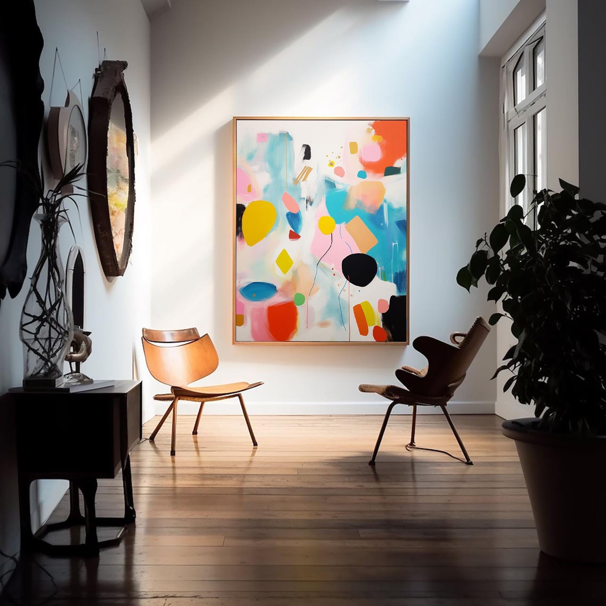 Playful Geometric Abstract Art