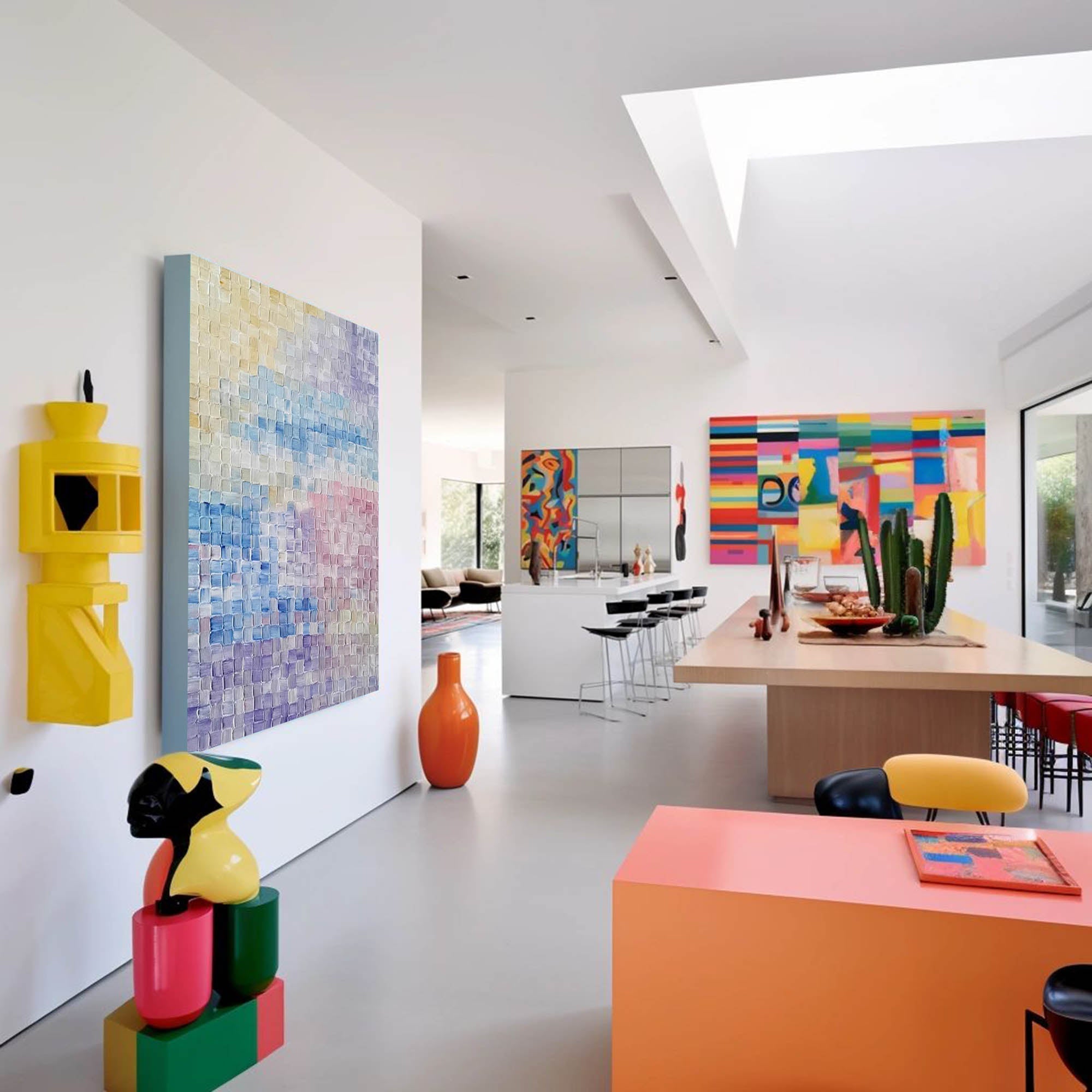 Textured Pastel Dream Abstract Art