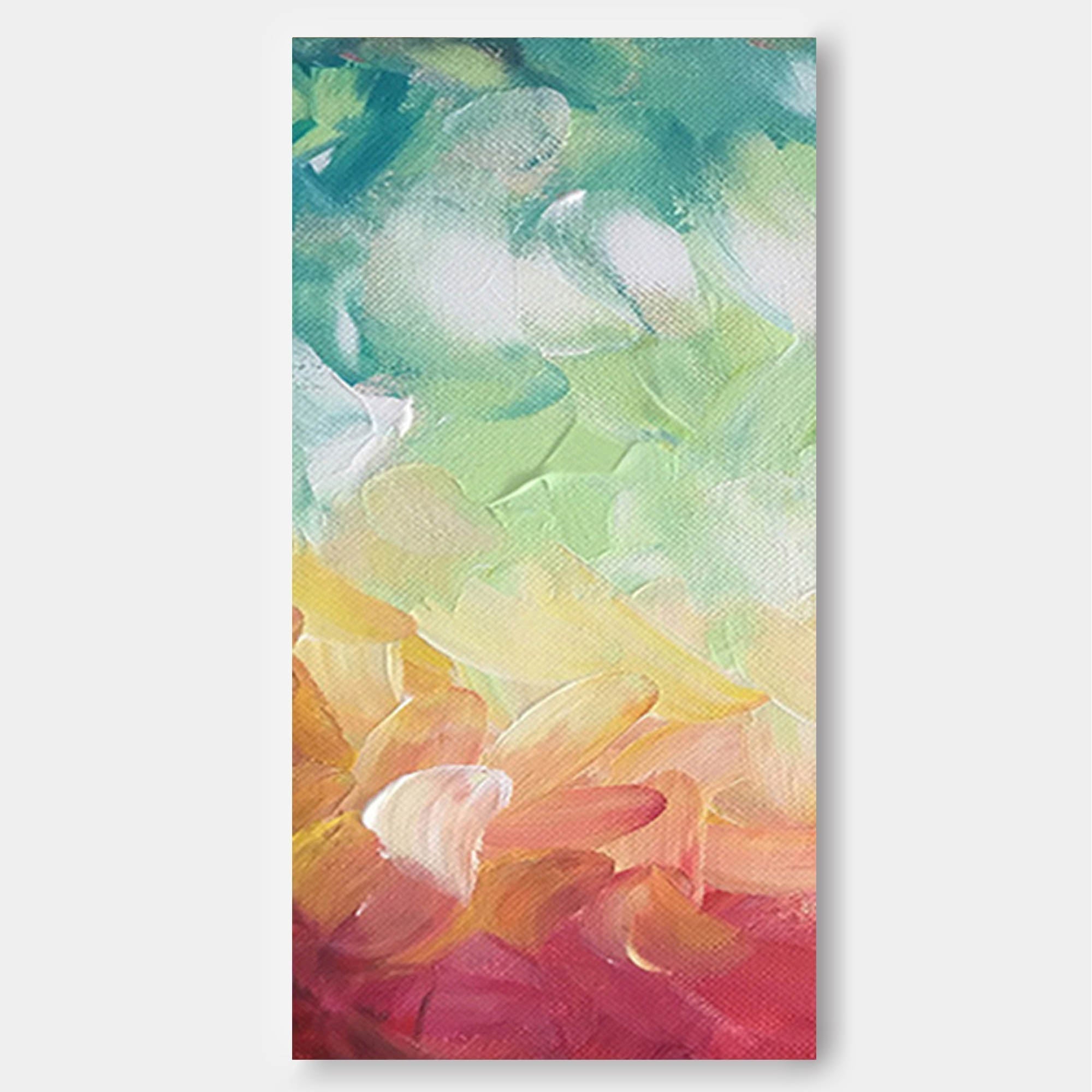 Vivid Abstract Textured Oil Painting