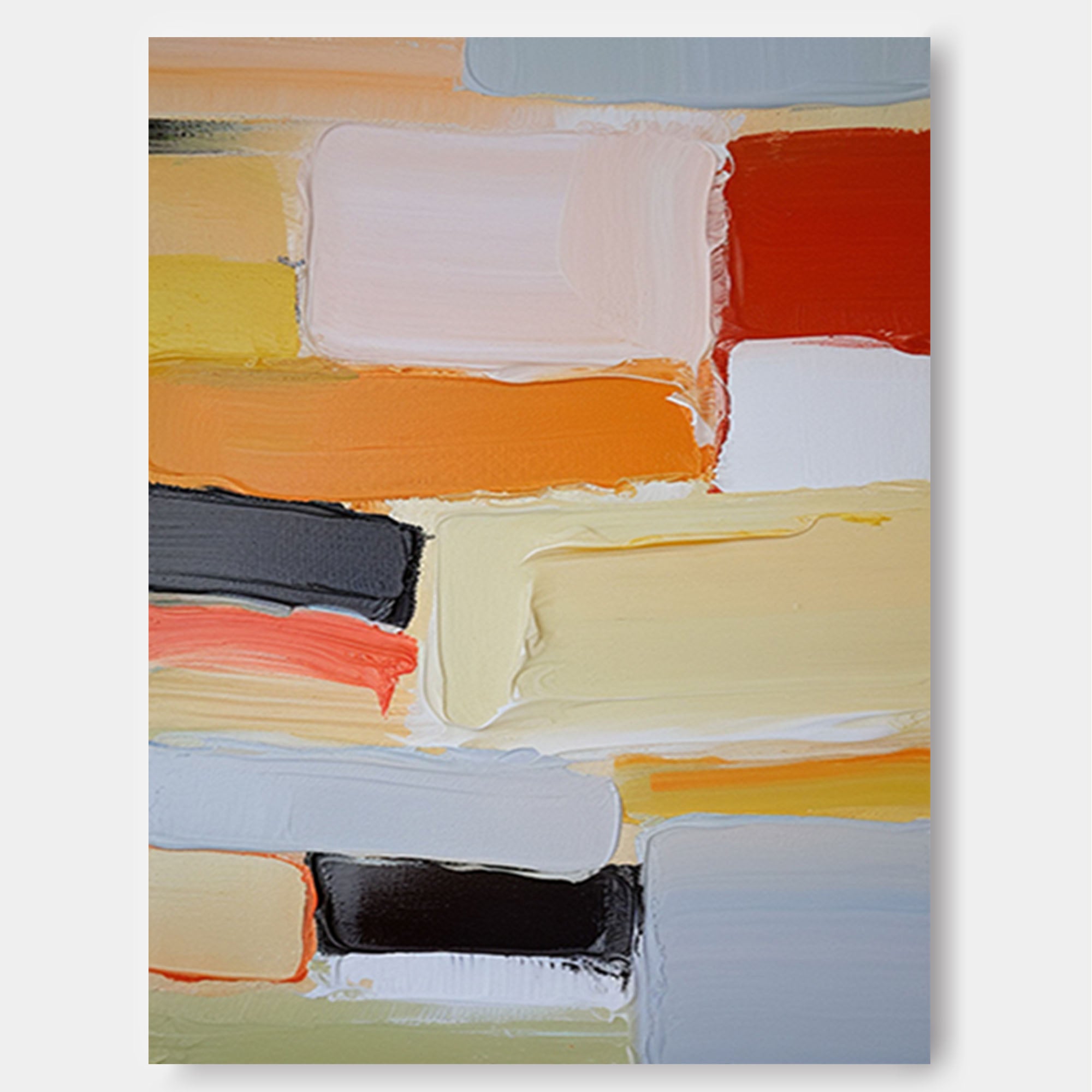 Bold Abstract Block Color Art