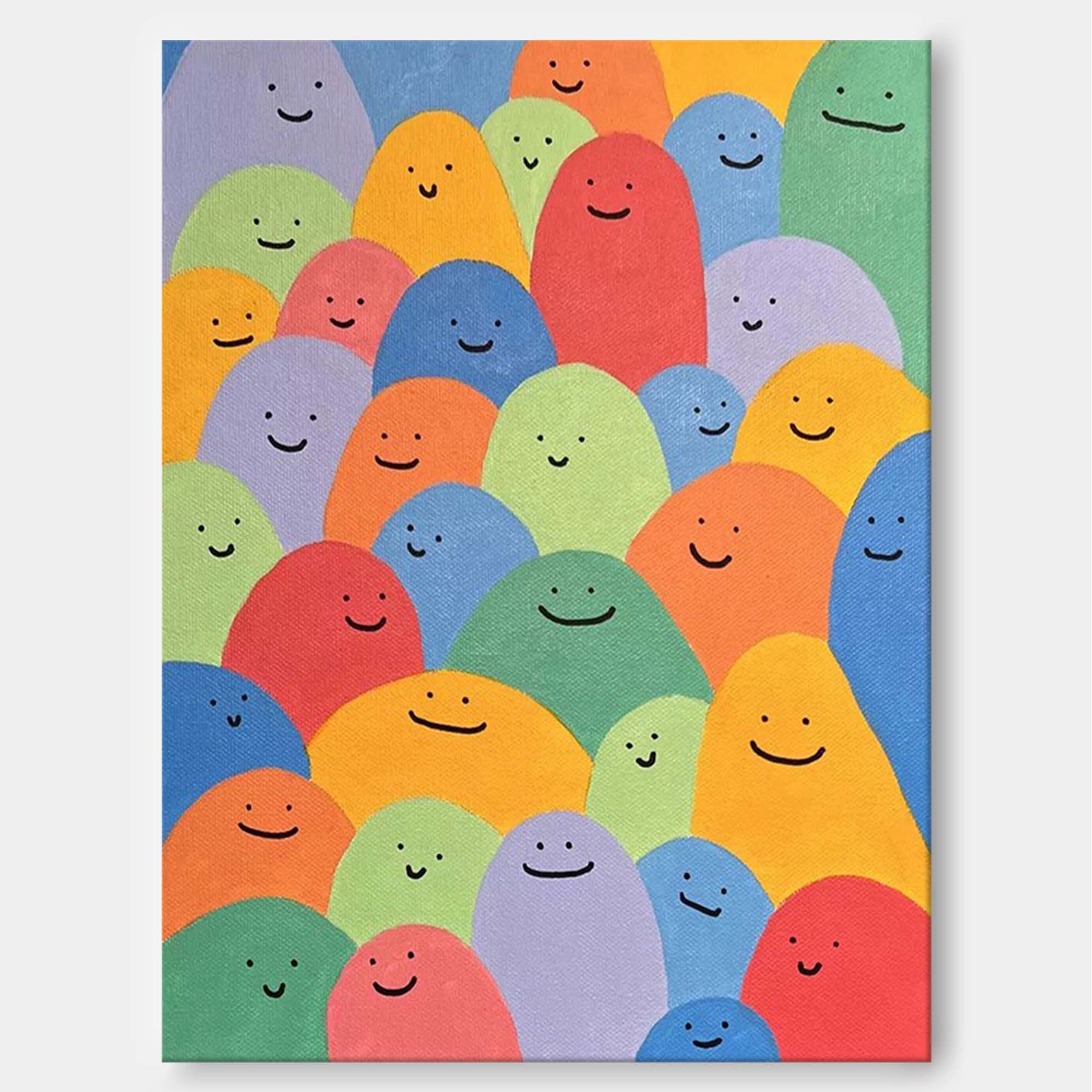 Happy Faces: Playful Abstract Smiles