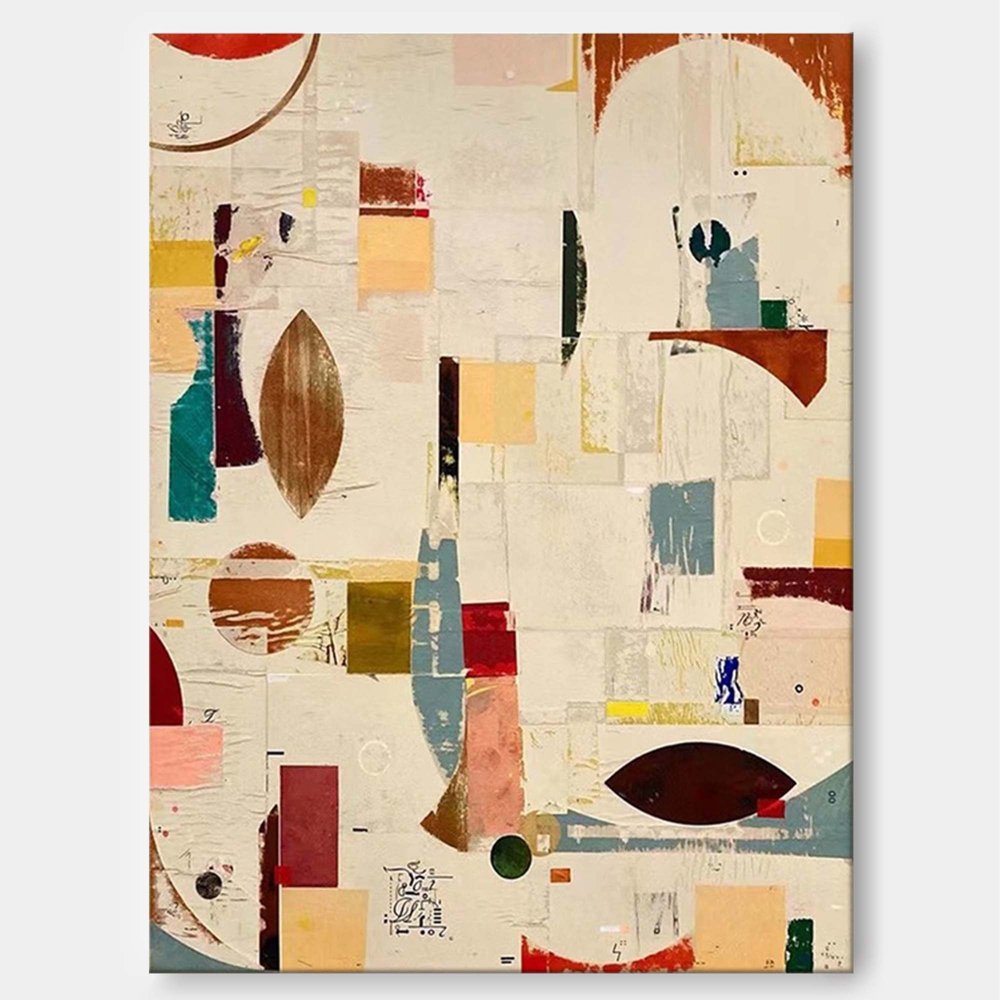 Geometric Abstractions: Modern Art Collage