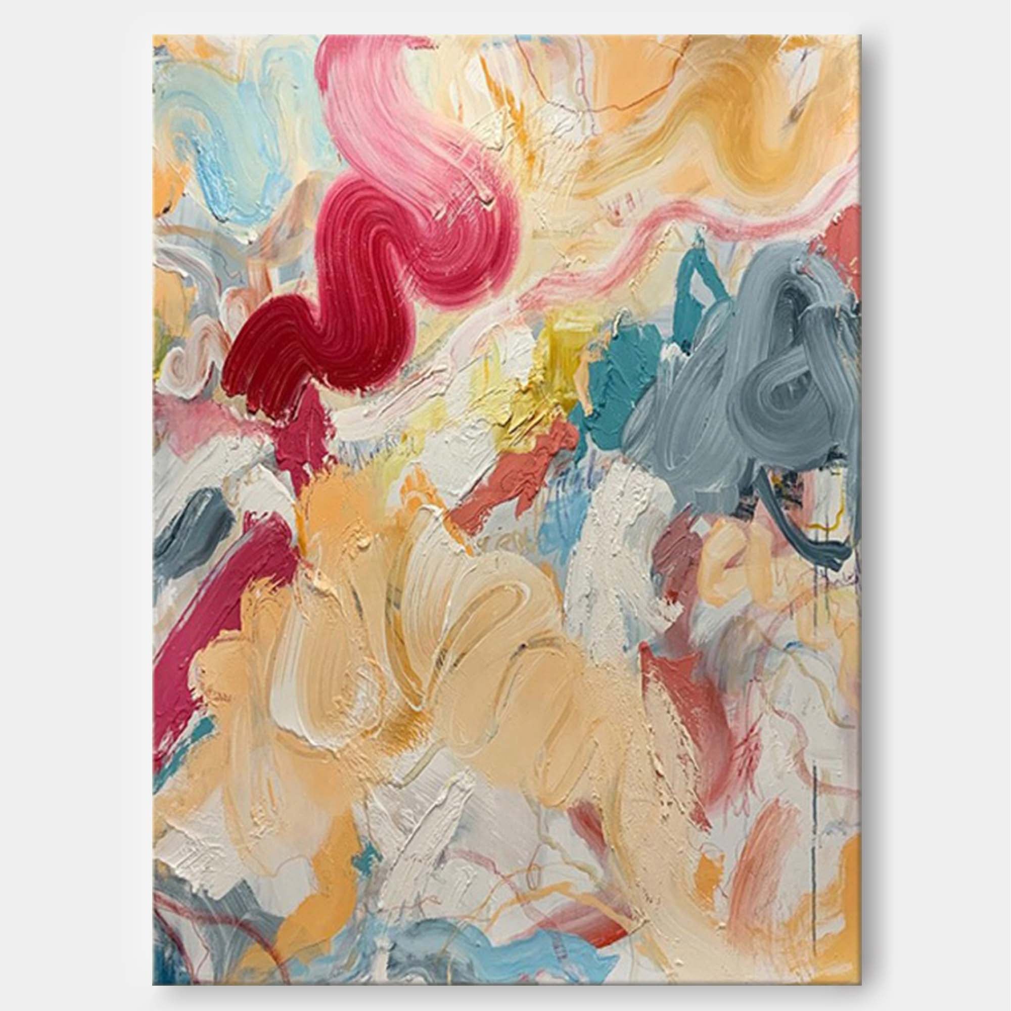 Whimsical Abstract Expressionist Canvas Art
