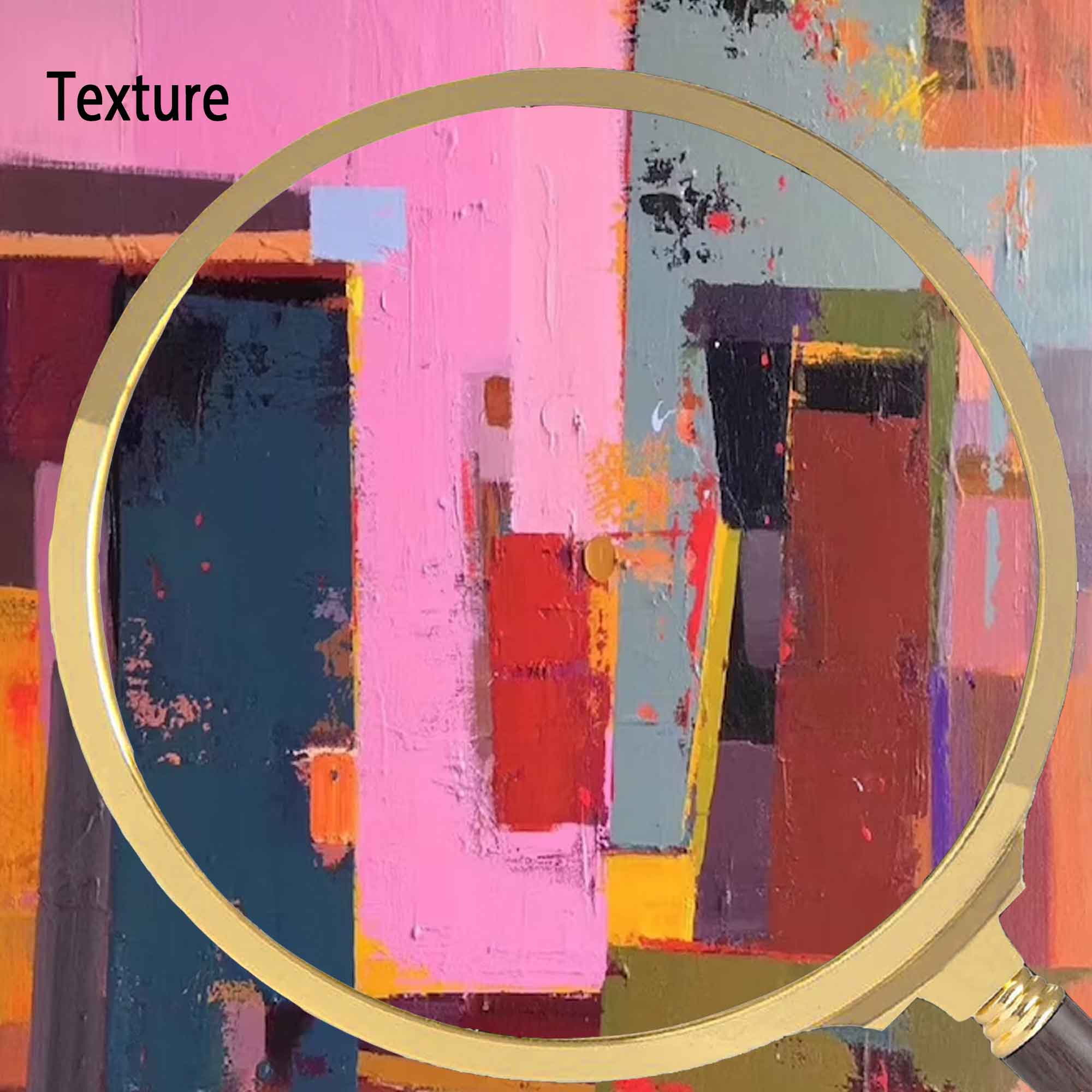 Bold Abstract Color Block Canvas Art