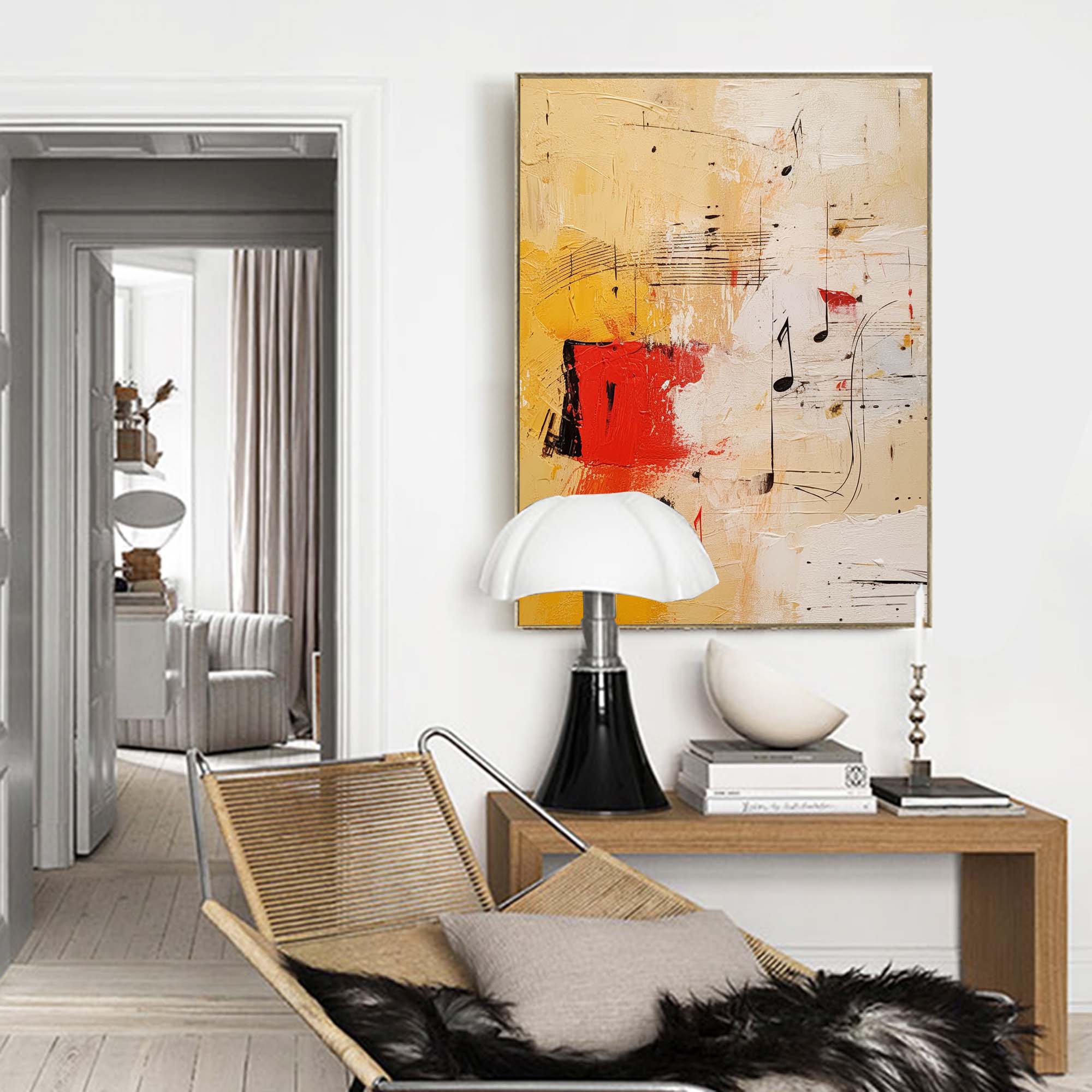 Melodic Abstract Music Canvas Art