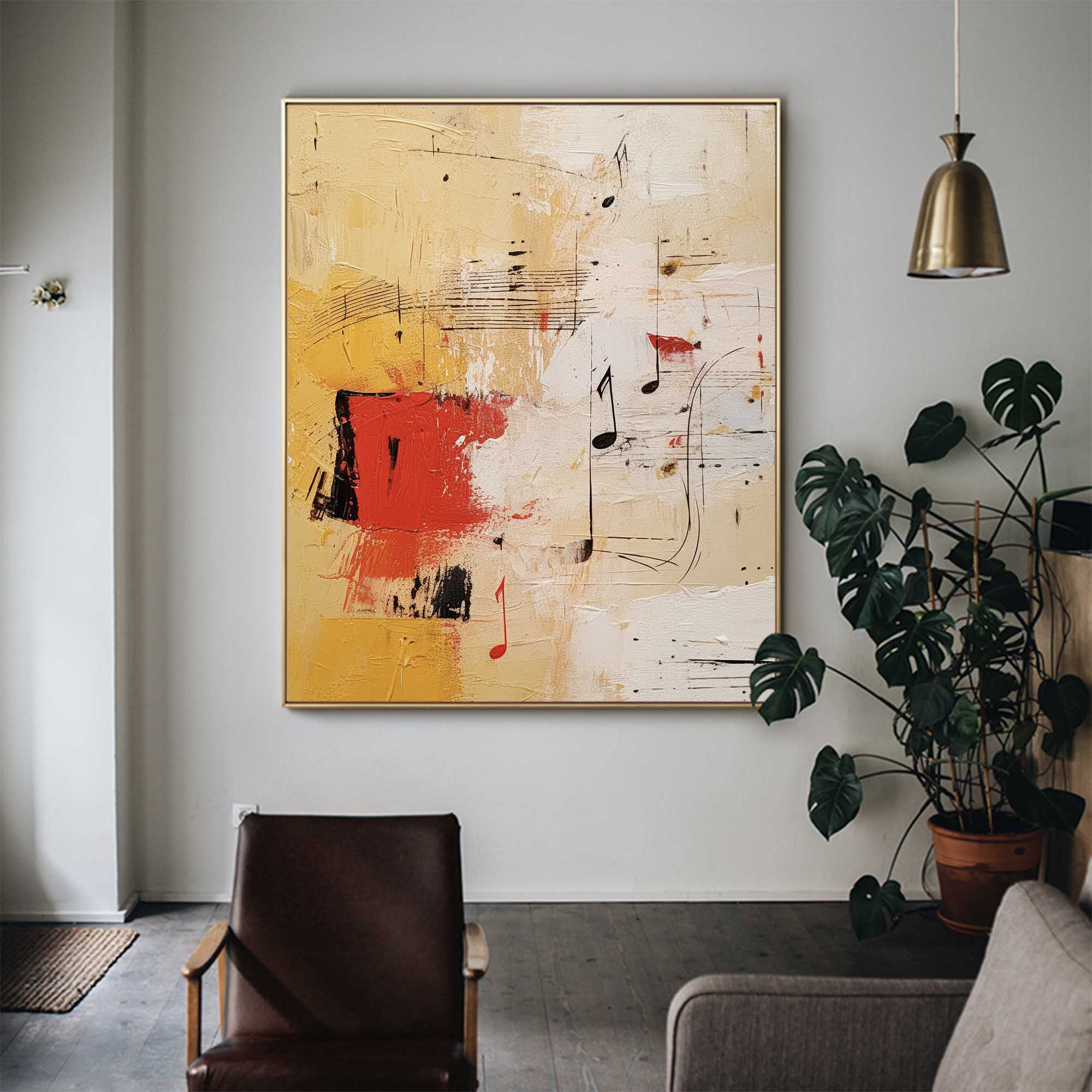 Melodic Abstract Music Canvas Art