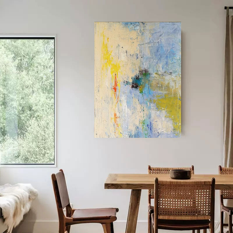 Light Abstract Textured Canvas Art