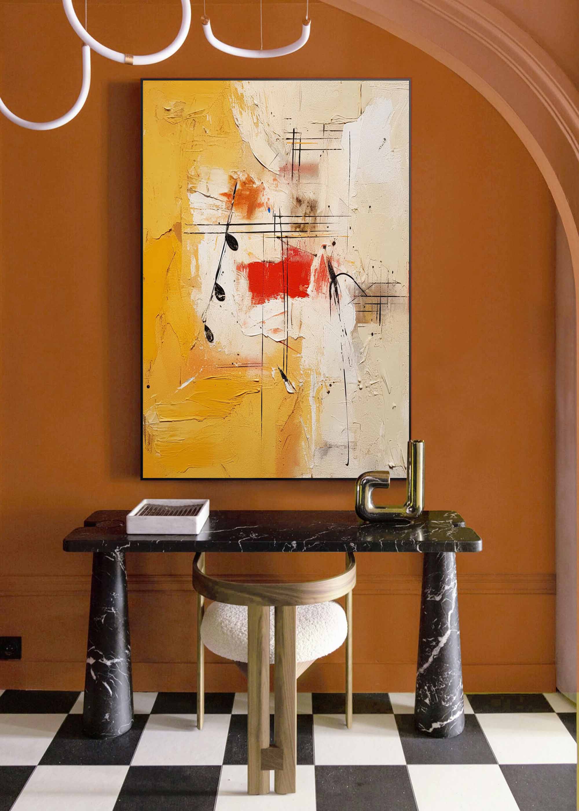 Abstract Musical Harmony Canvas