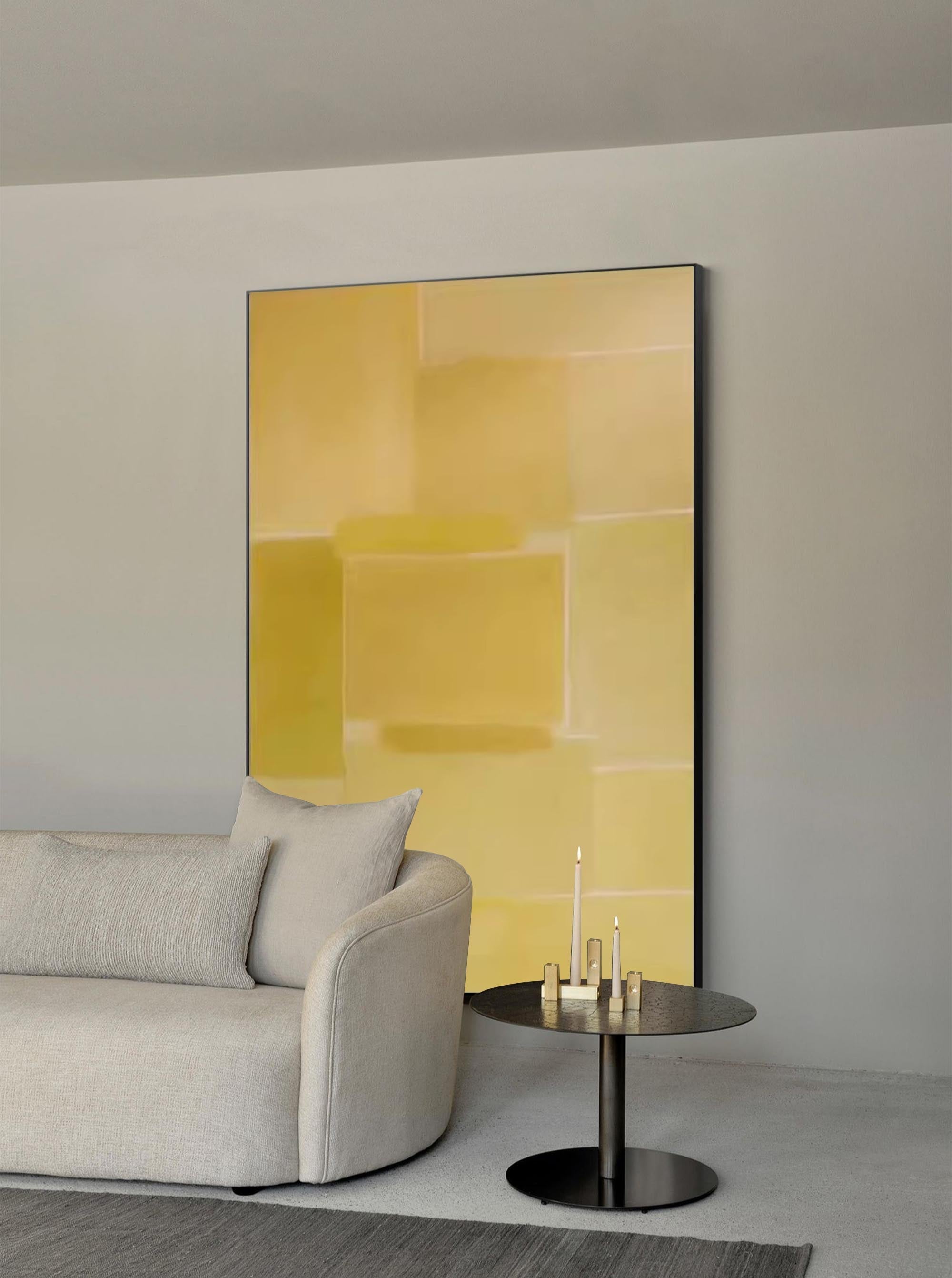 Minimalist Yellow Geometric Art