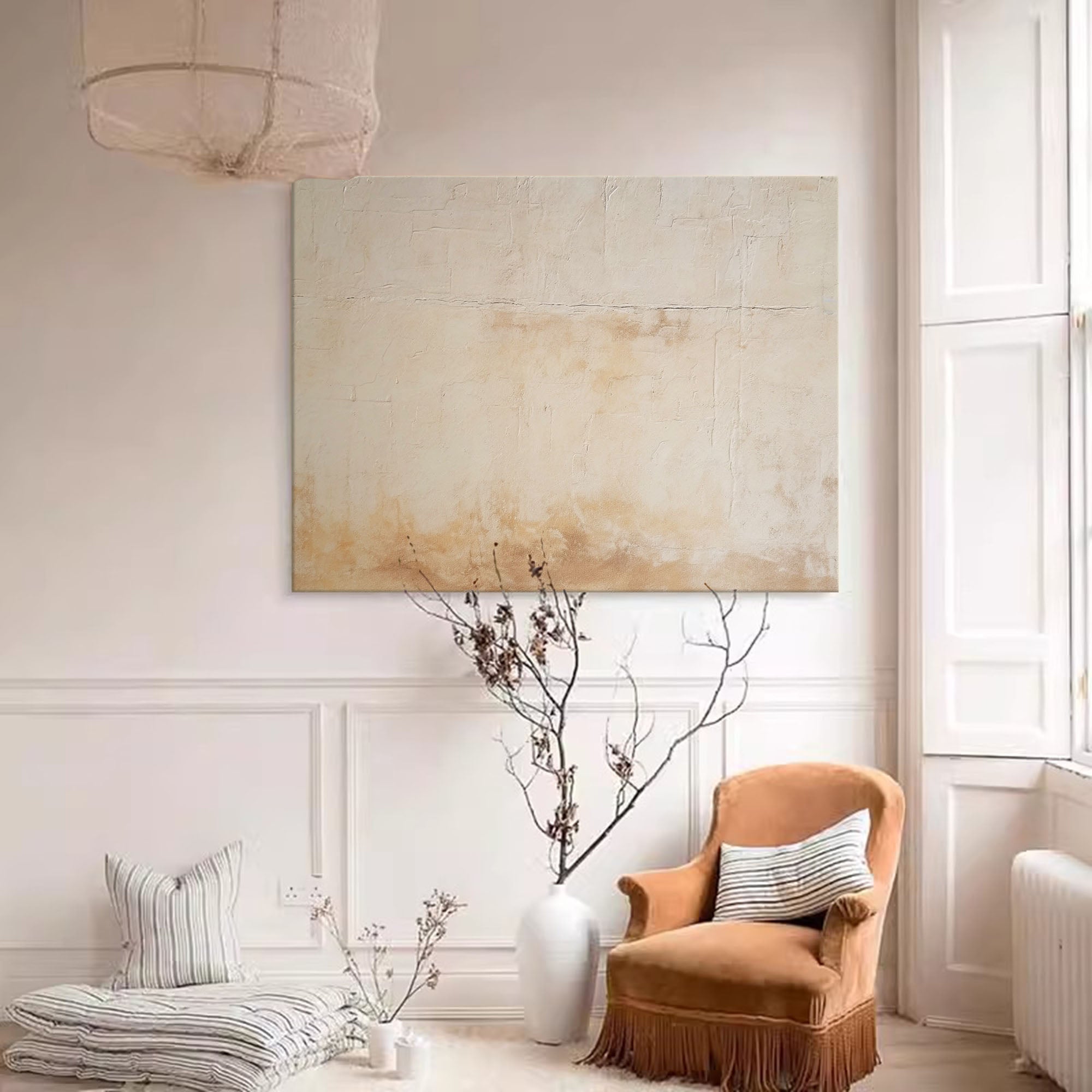 Neutral Earth Tones Abstract Art