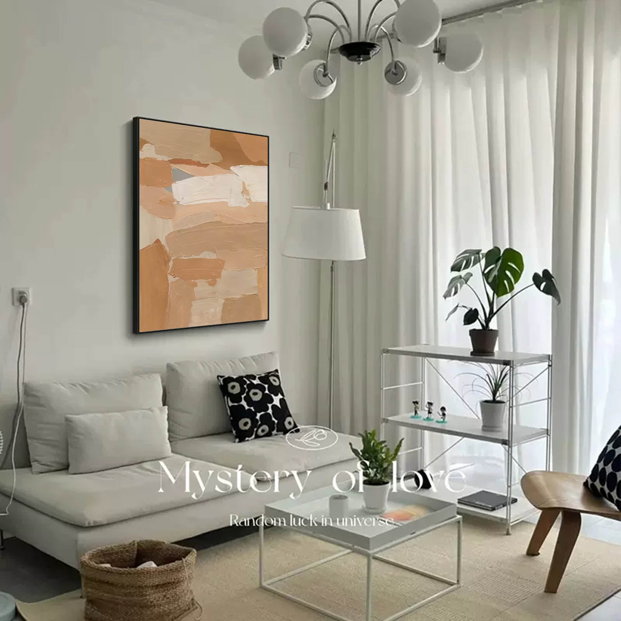 Earthy Abstract Textured Canvas Art