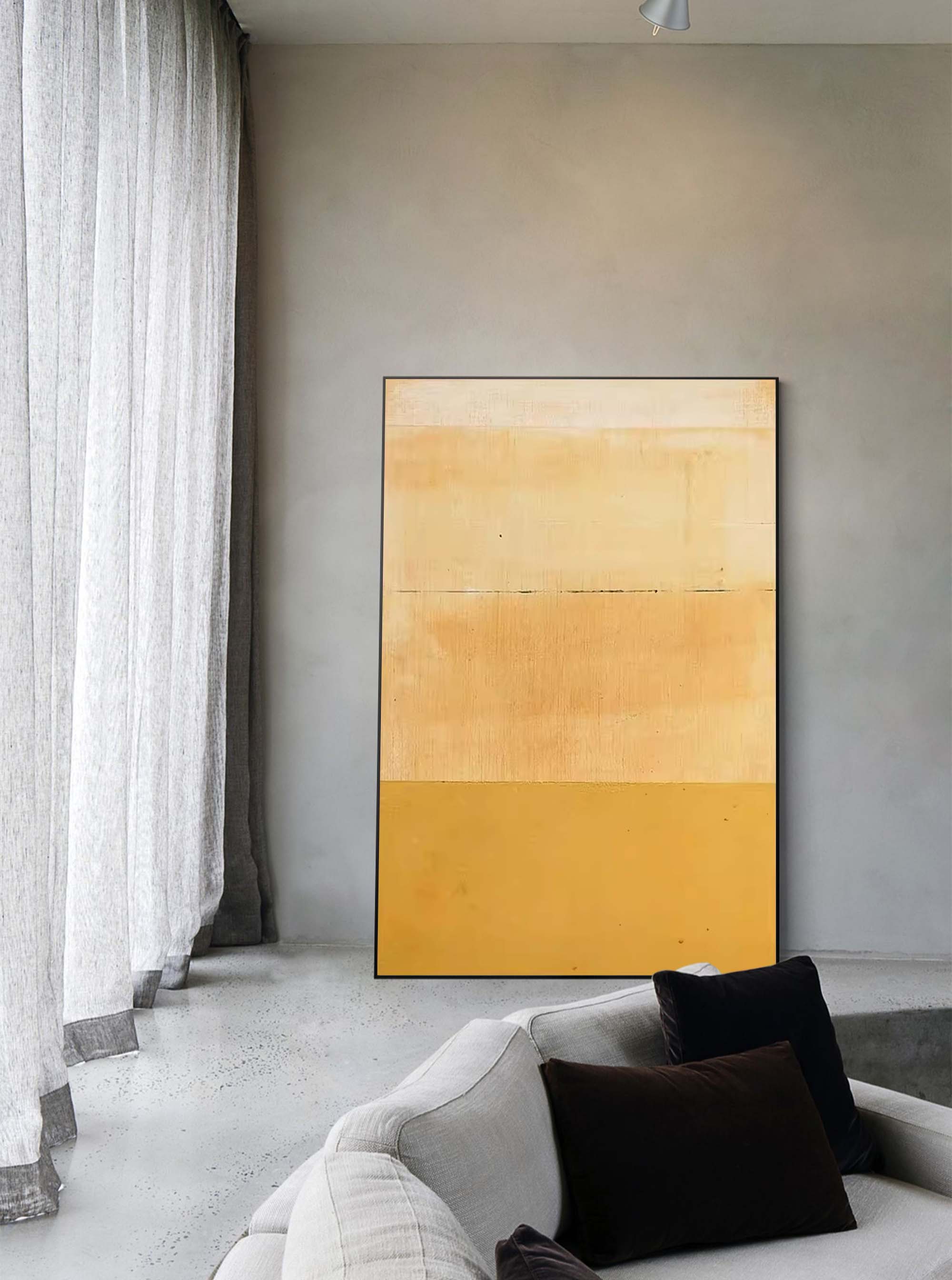 Golden Minimalist Abstract Art