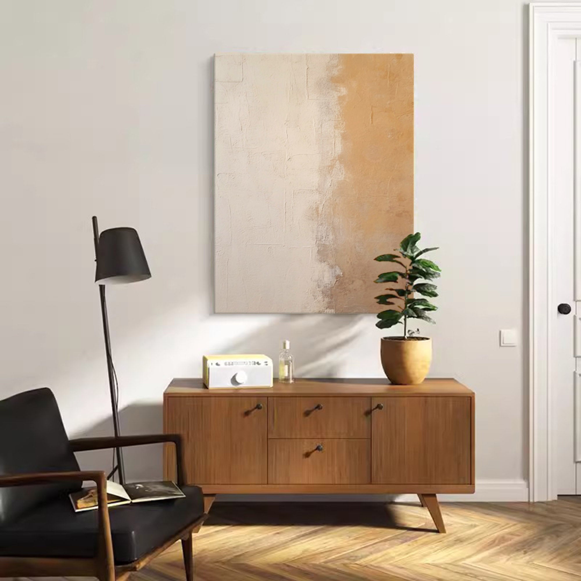 Subtle Earth Tones Abstract Art