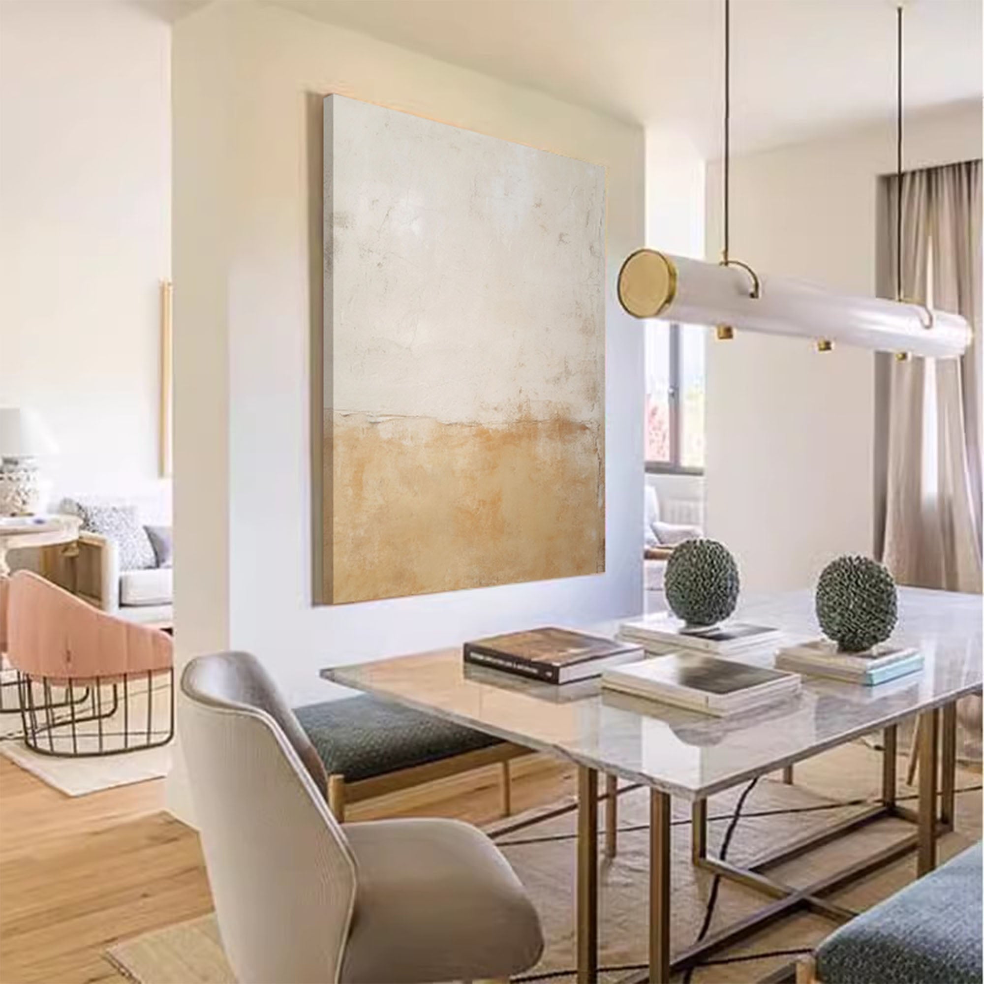 Minimalist Textured Abstract Art