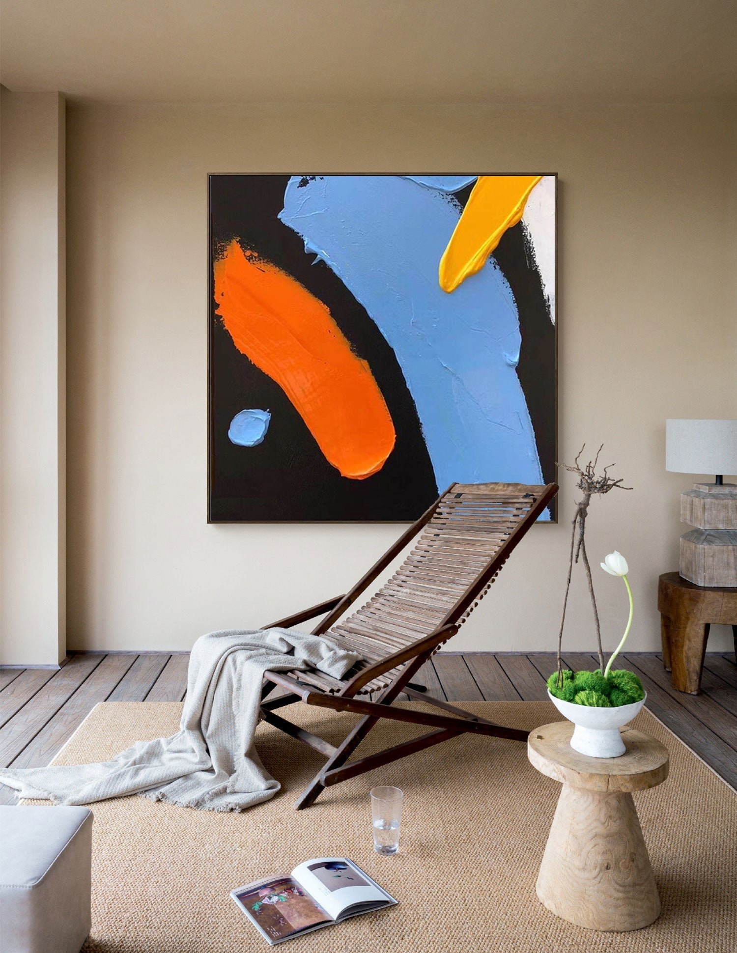 Bold Minimalist Abstract Canvas