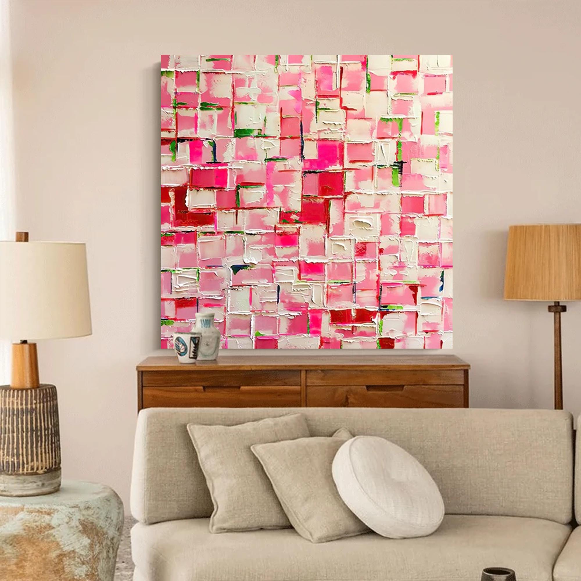 Spring Mosaic in Pink