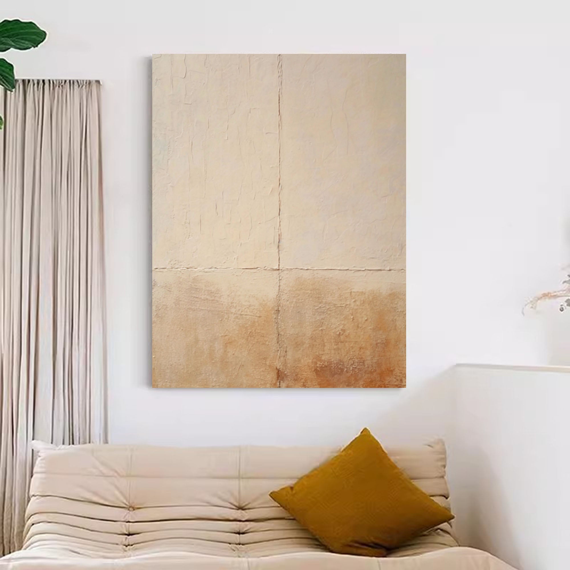 Textured Neutral Abstract Canvas