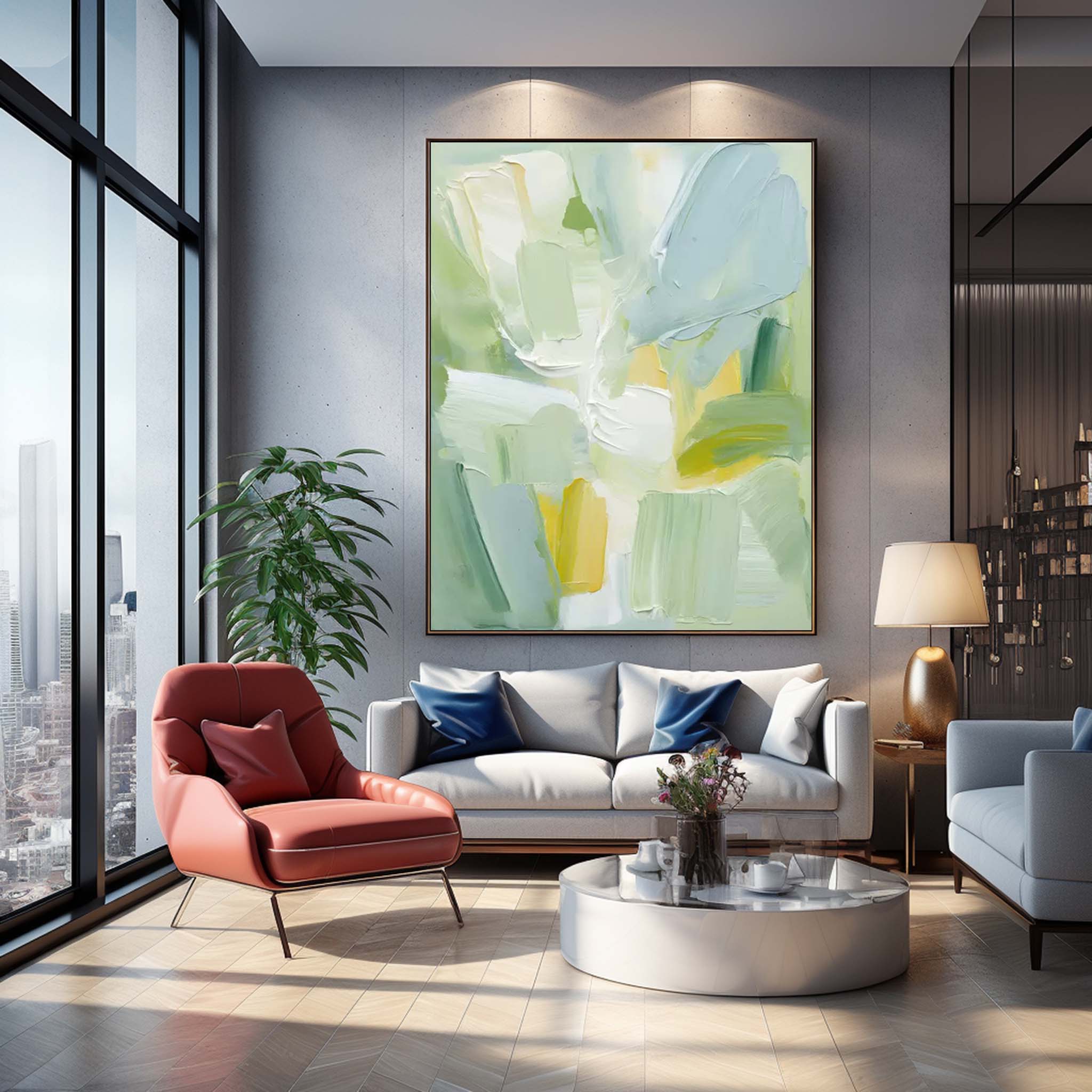 Abstract Canvas Art #AB304