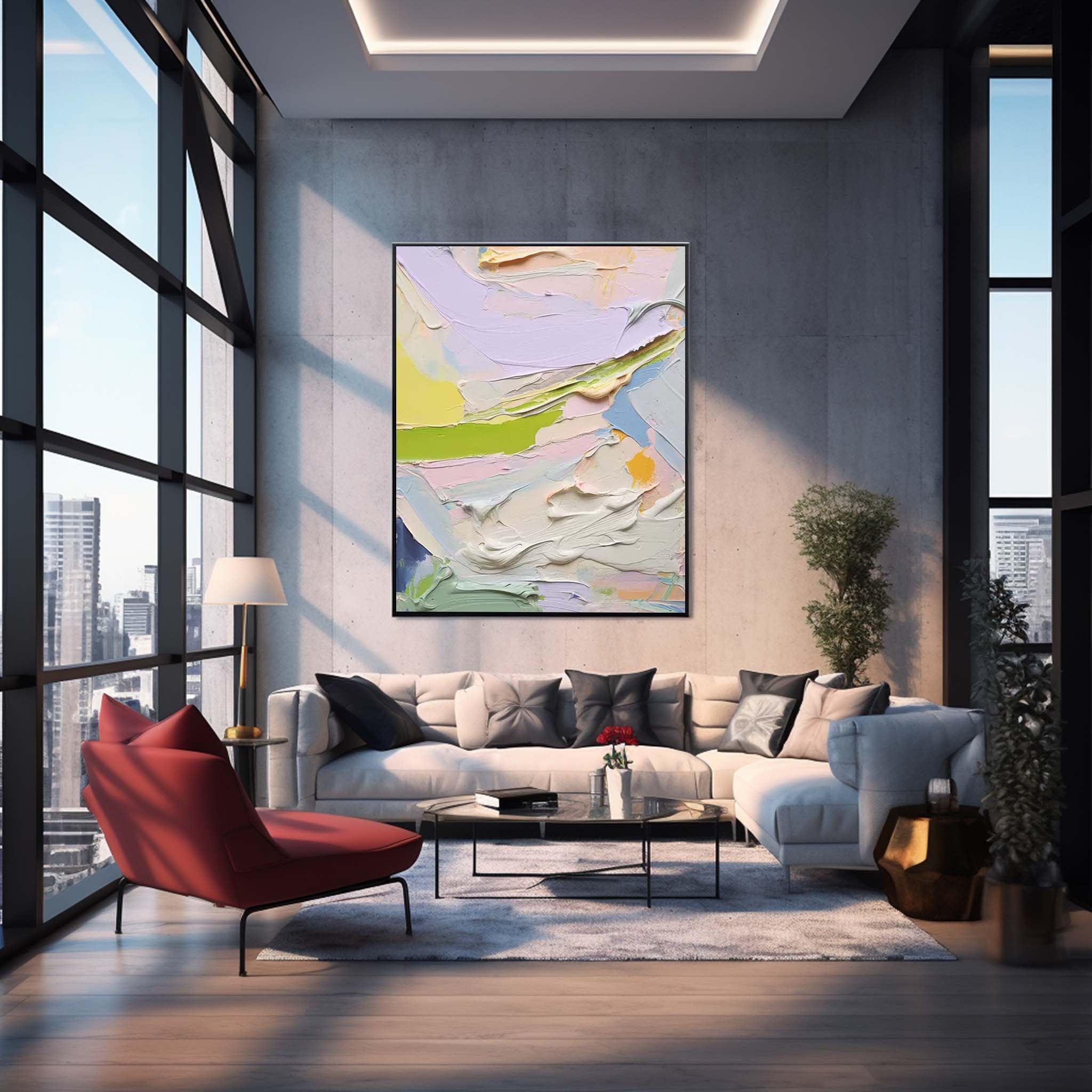 Abstract Canvas Art #AB307