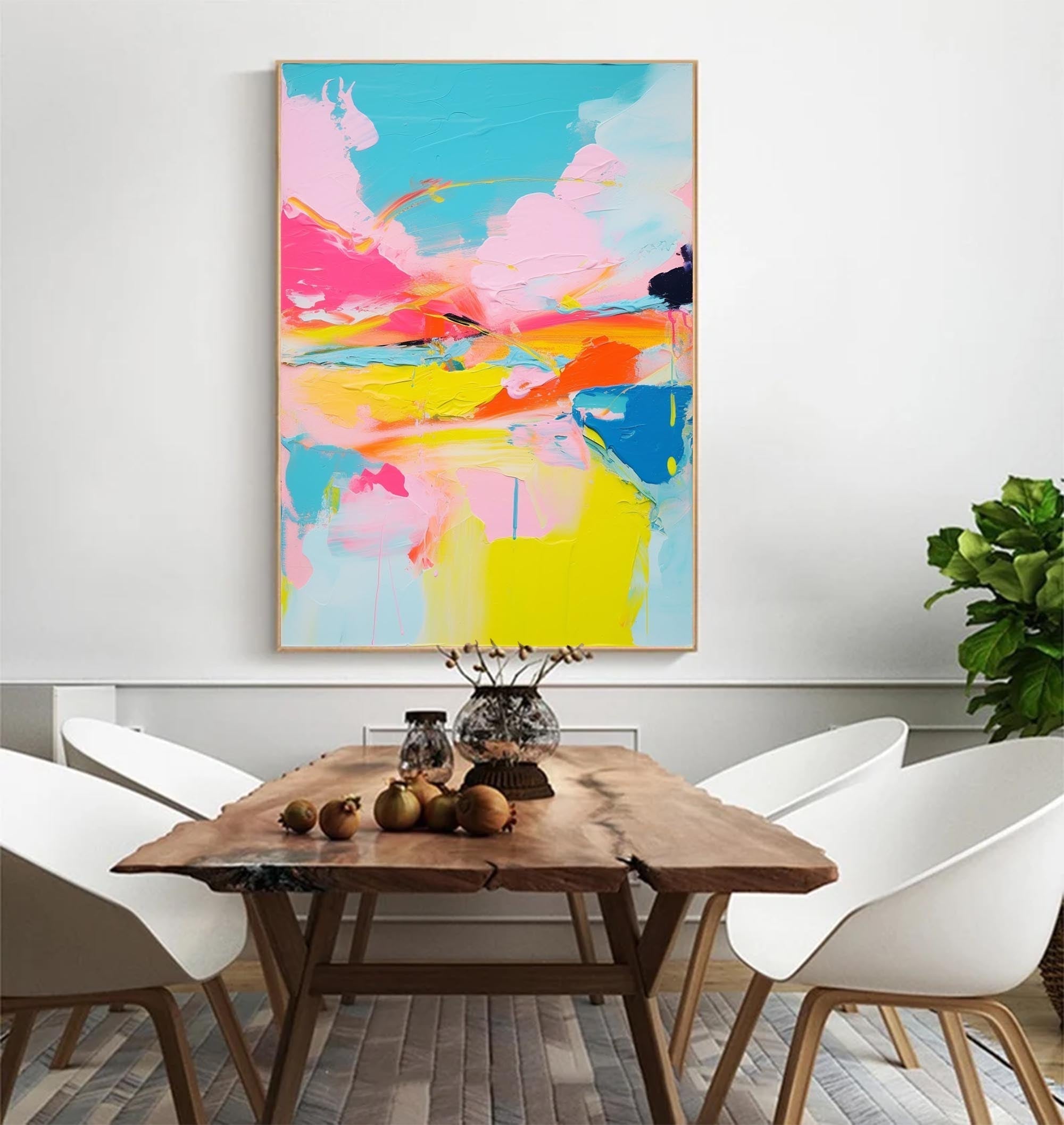 Sunset Radiance Abstract Canvas