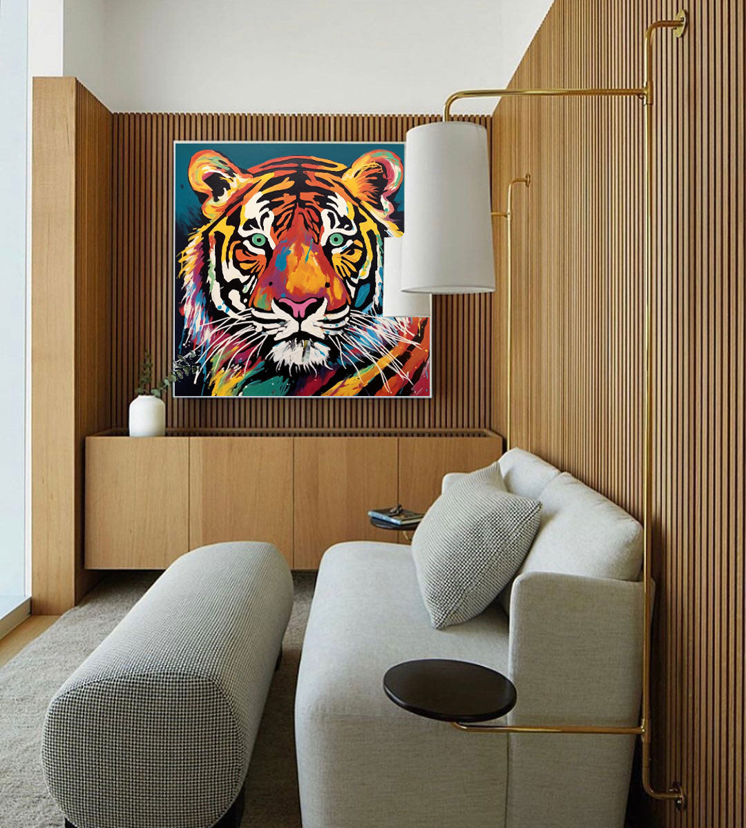 Vibrant Tiger in Full Color