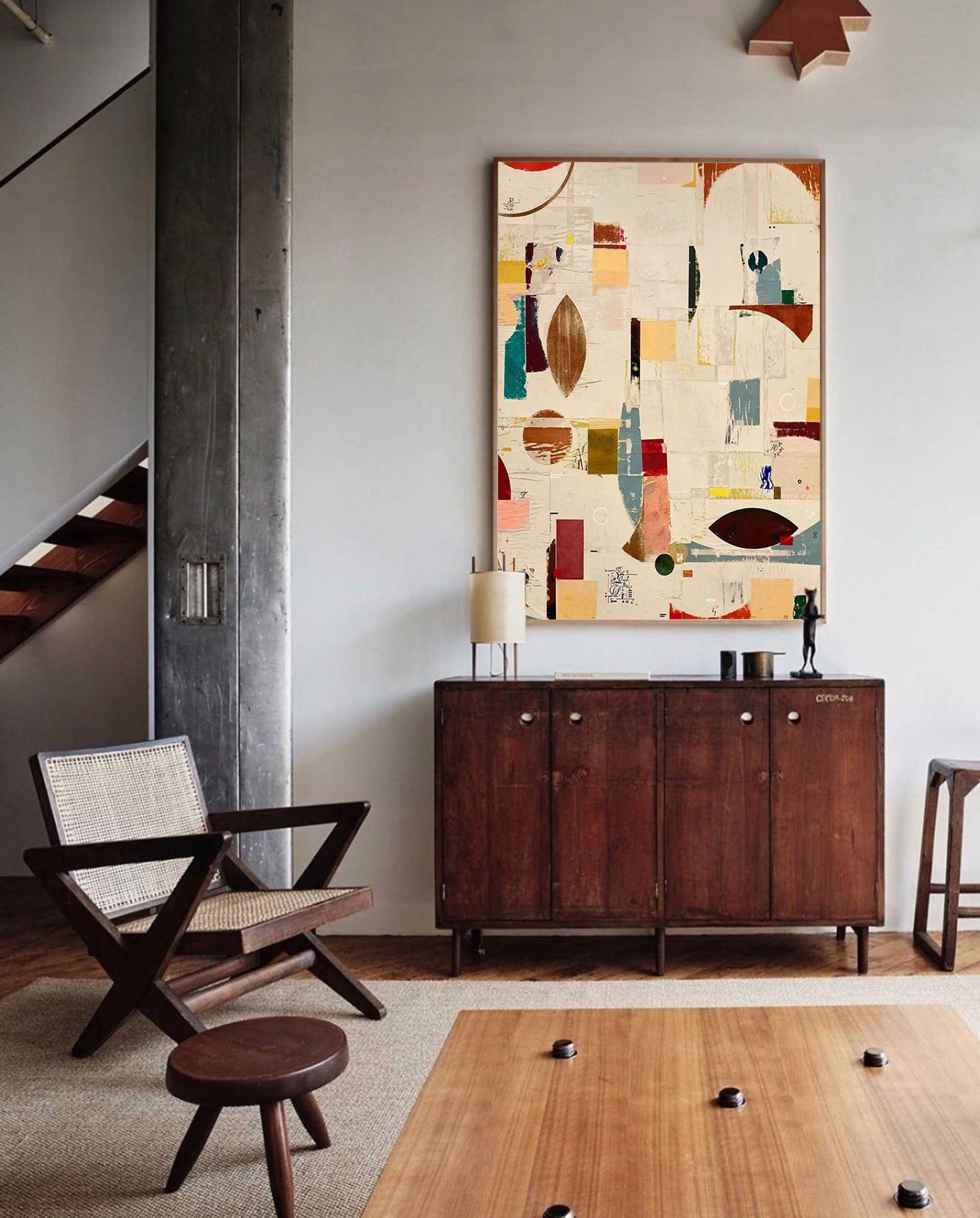 Geometric Abstractions: Modern Art Collage