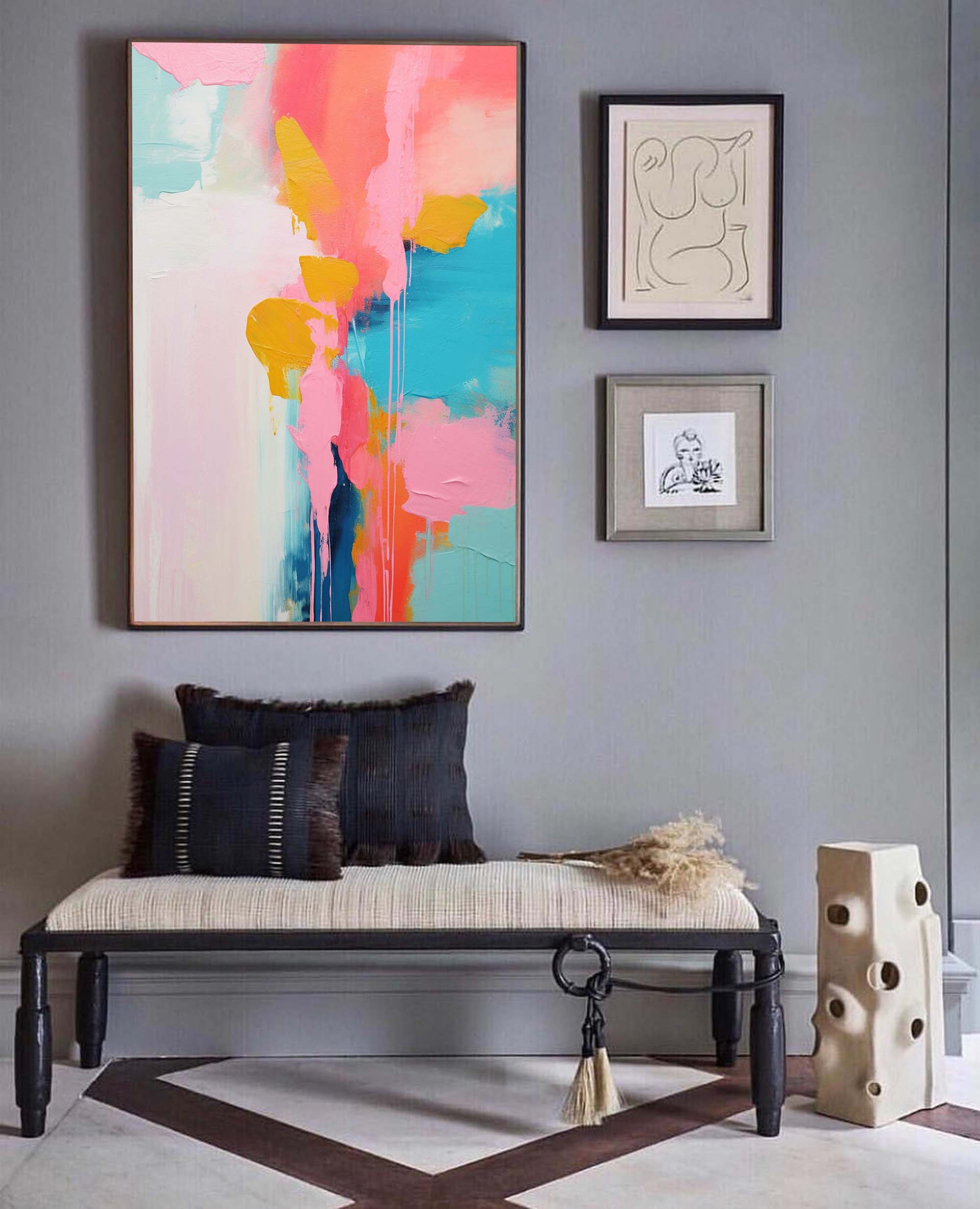 Blossom Dreams Abstract Painting