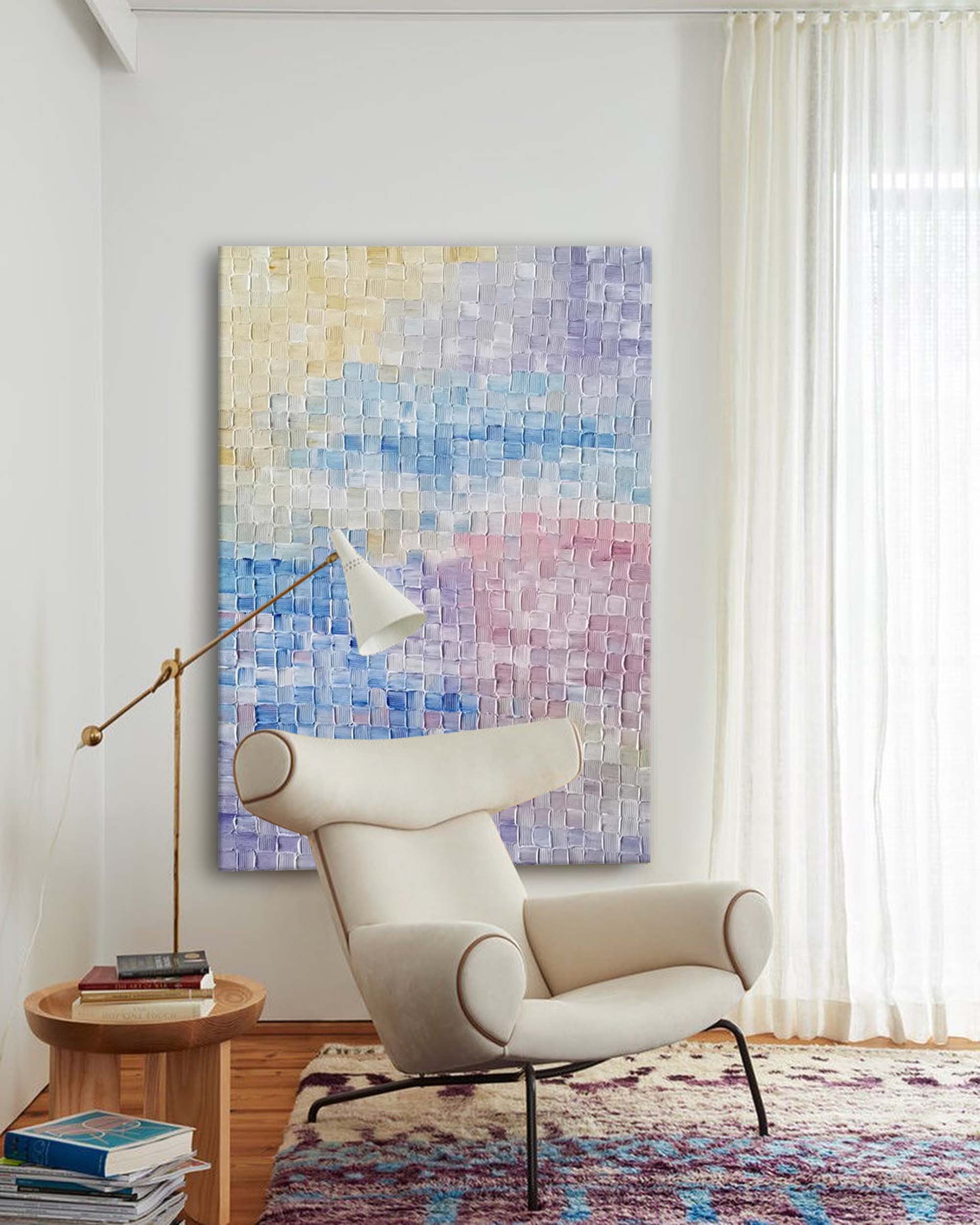 Textured Pastel Dream Abstract Art