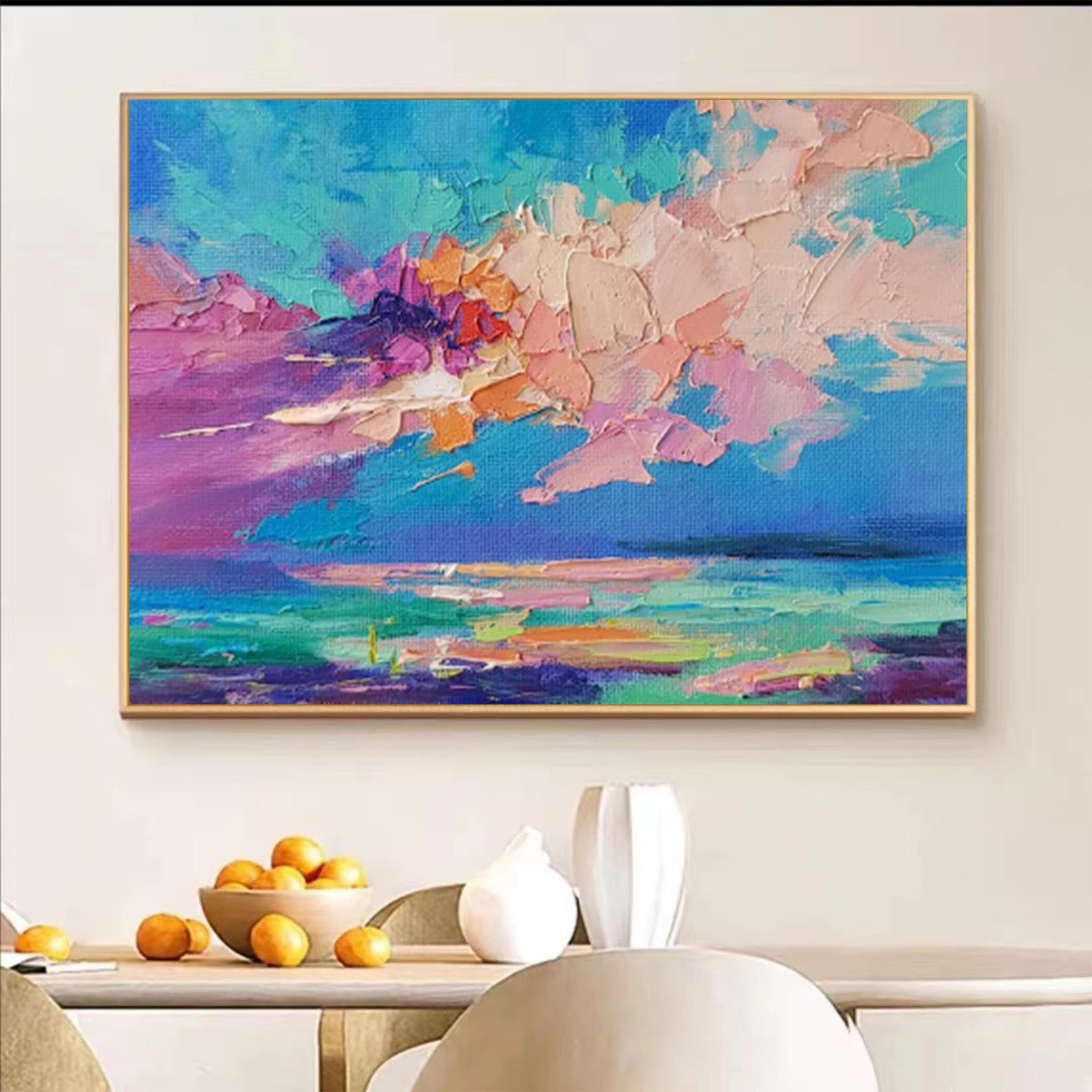 Vibrant Abstract Sky and Sea Art