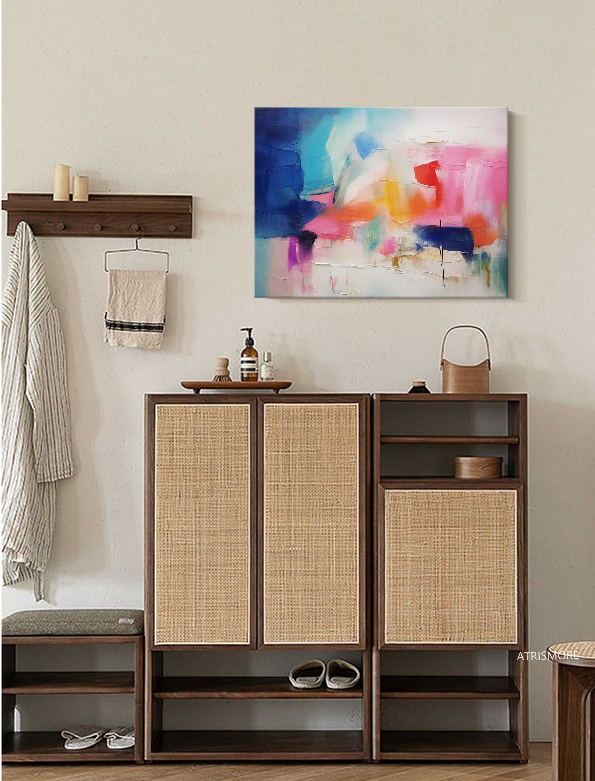 Bold Abstract Color Block Art