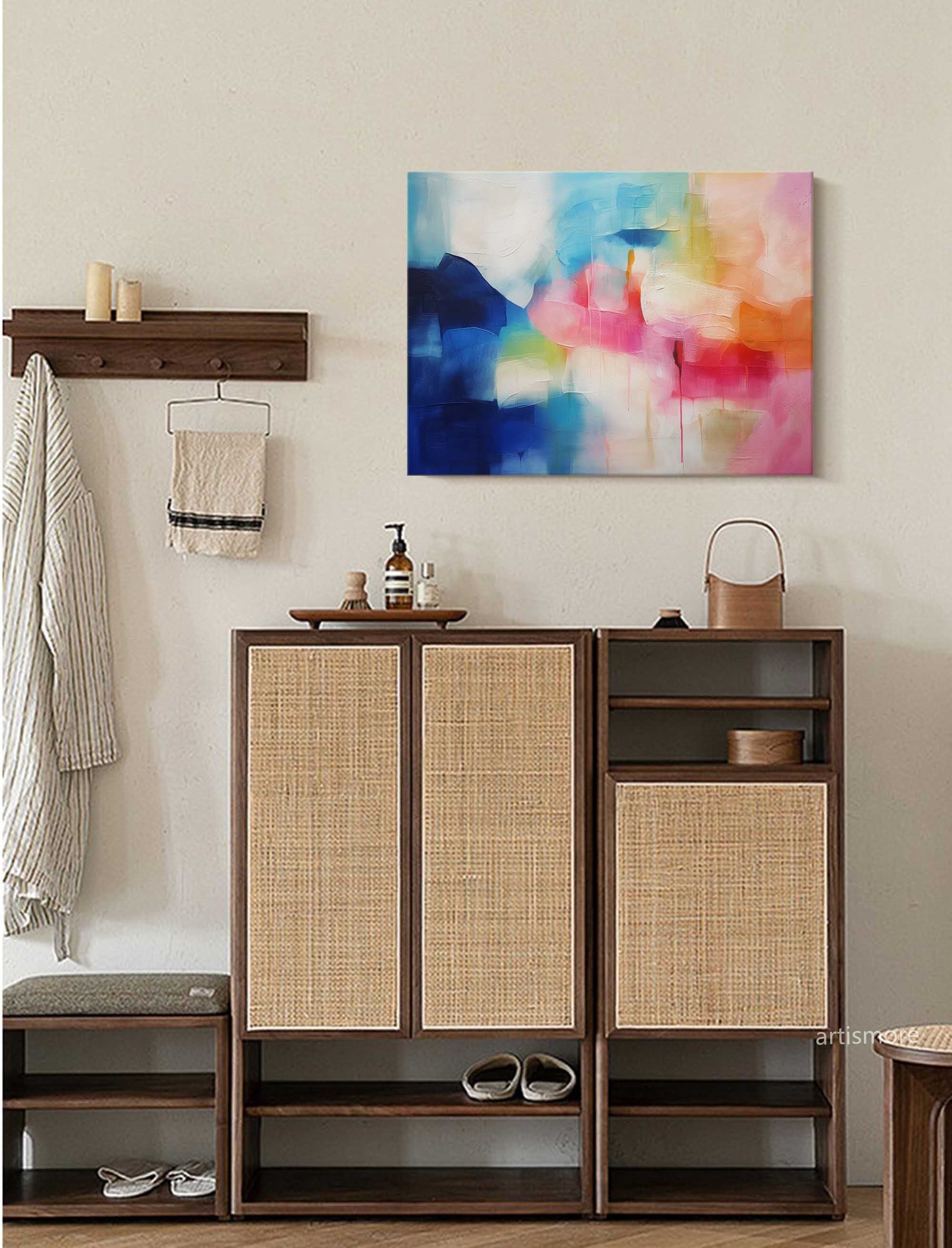 Vibrant Color Blend Abstract Art