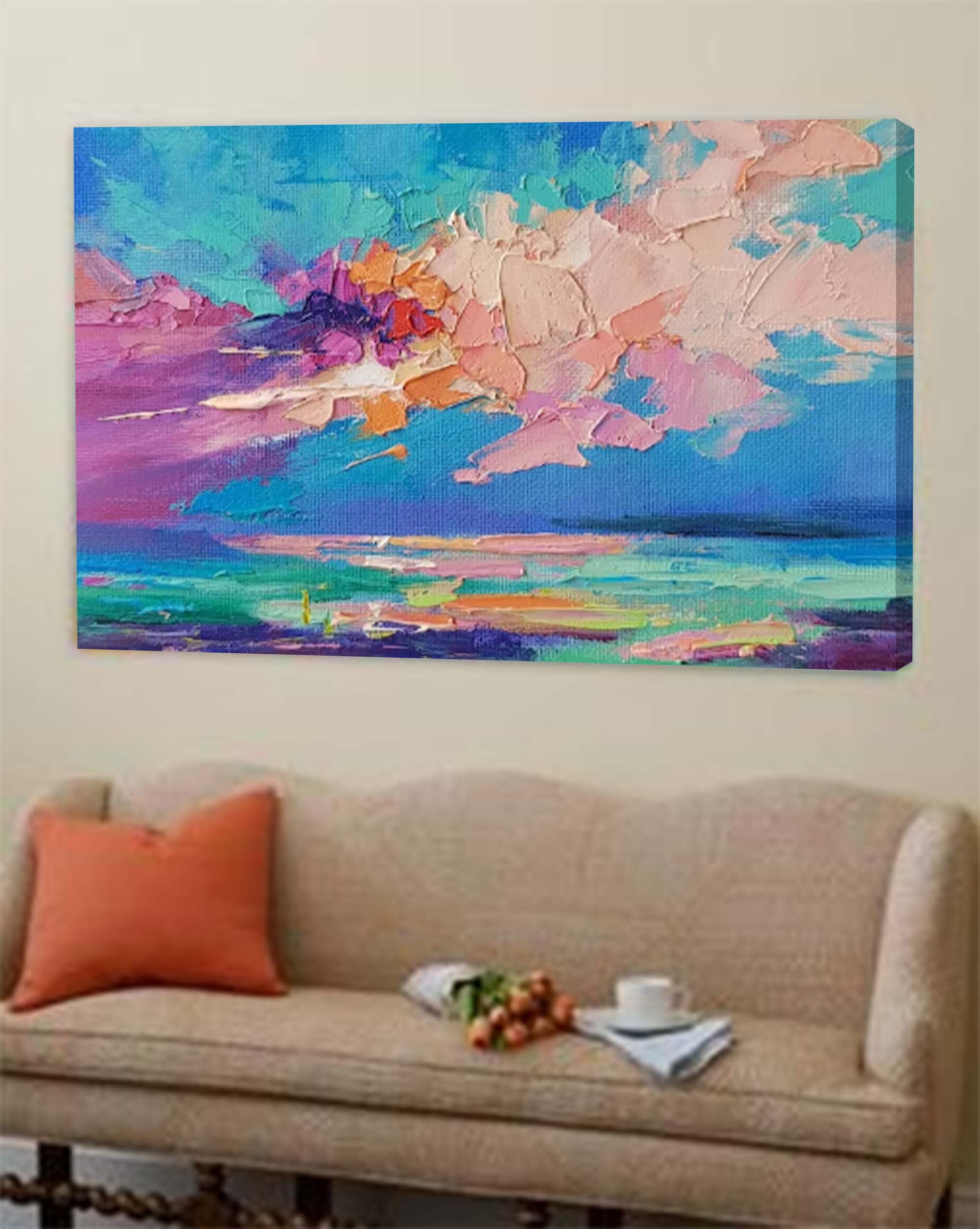Vibrant Abstract Sky and Sea Art