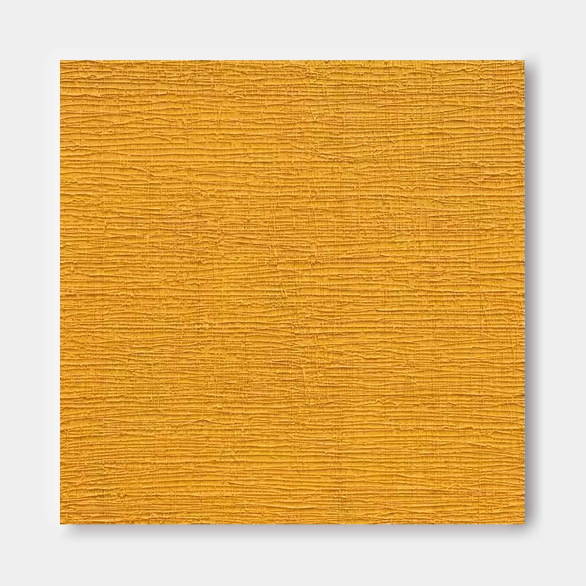 Textured Mustard Yellow Canvas Art