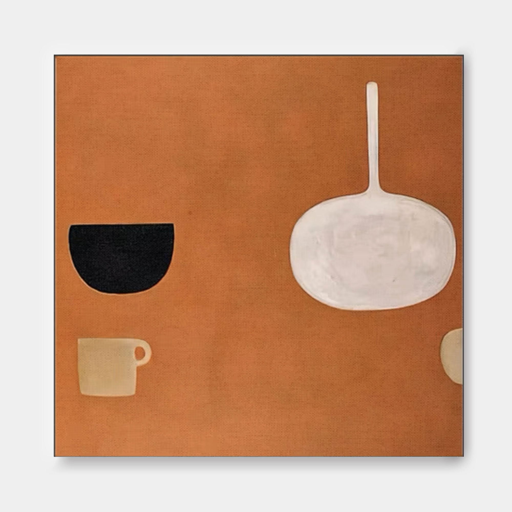 Minimalist Geometric Still Life Oil Painting