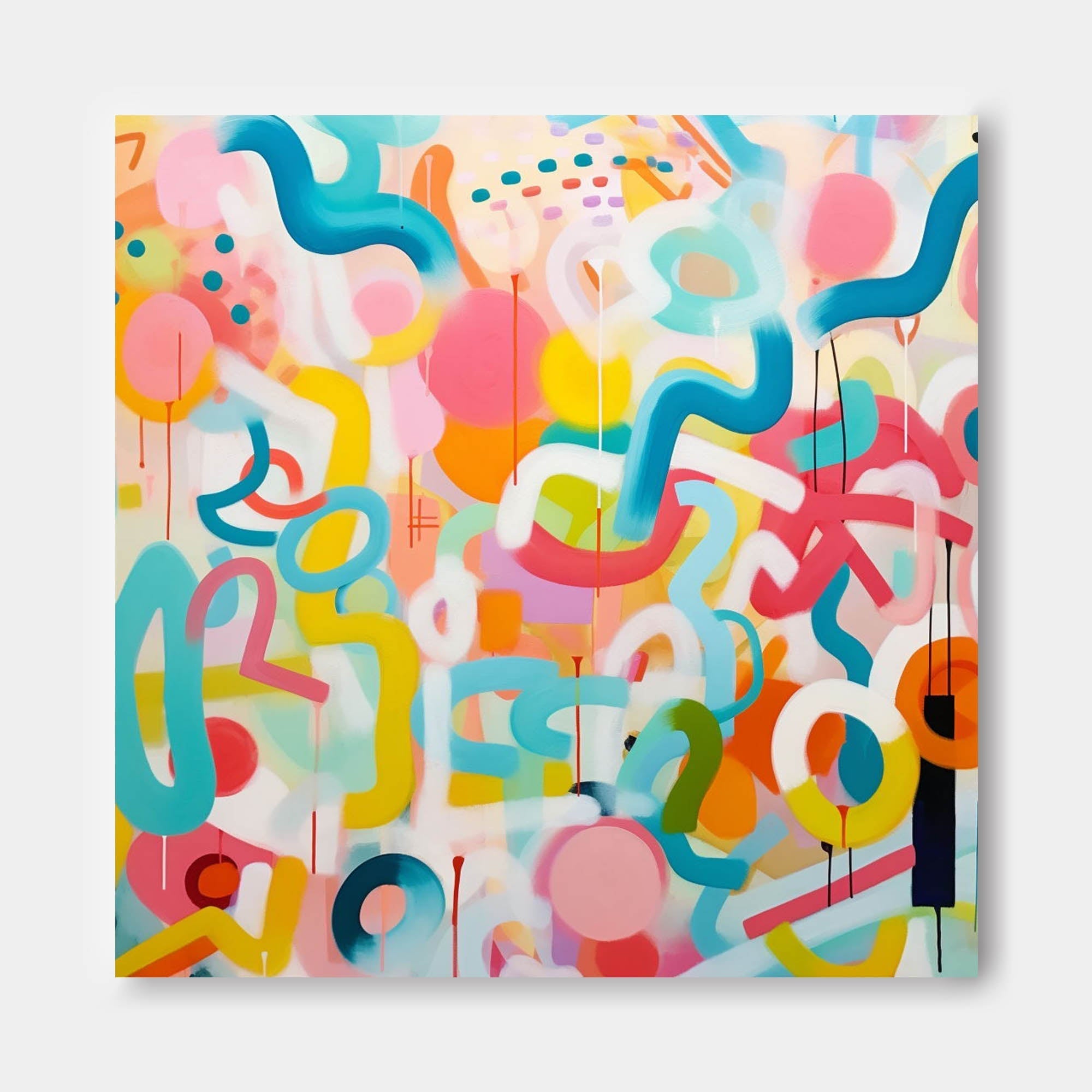 Vibrant Chaos Abstract Explosion