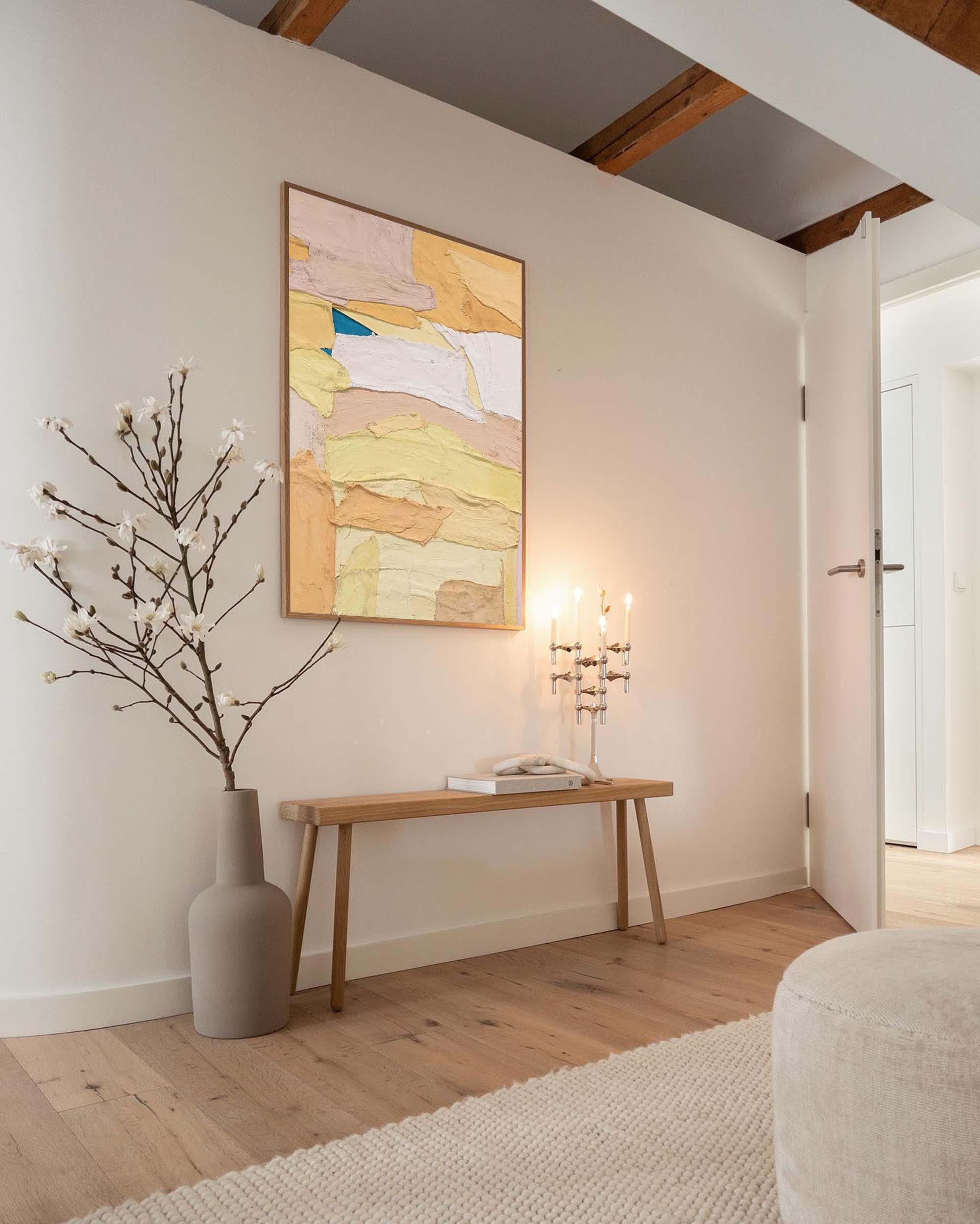 Layered Pastel Abstract Texture Art