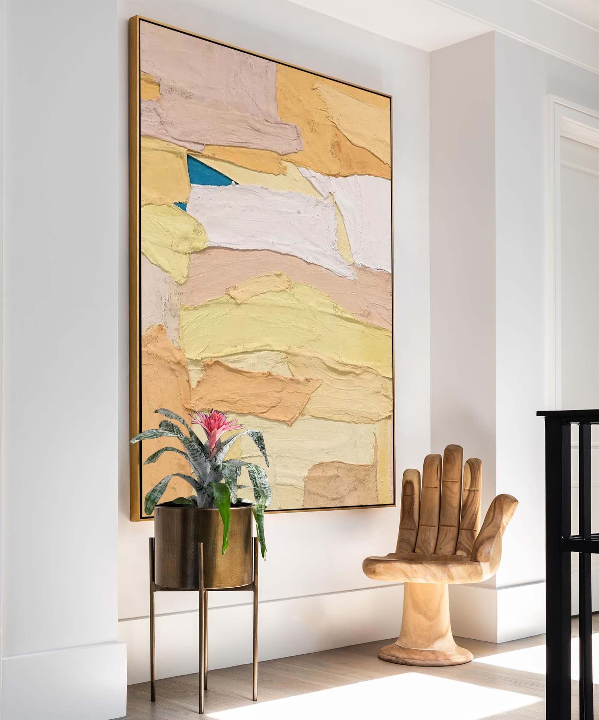 Layered Pastel Abstract Texture Art