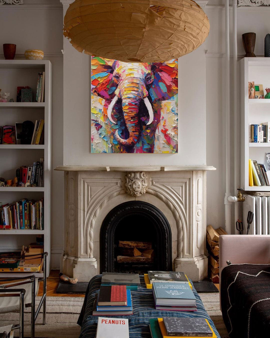 Colorful Majestic Elephant Art