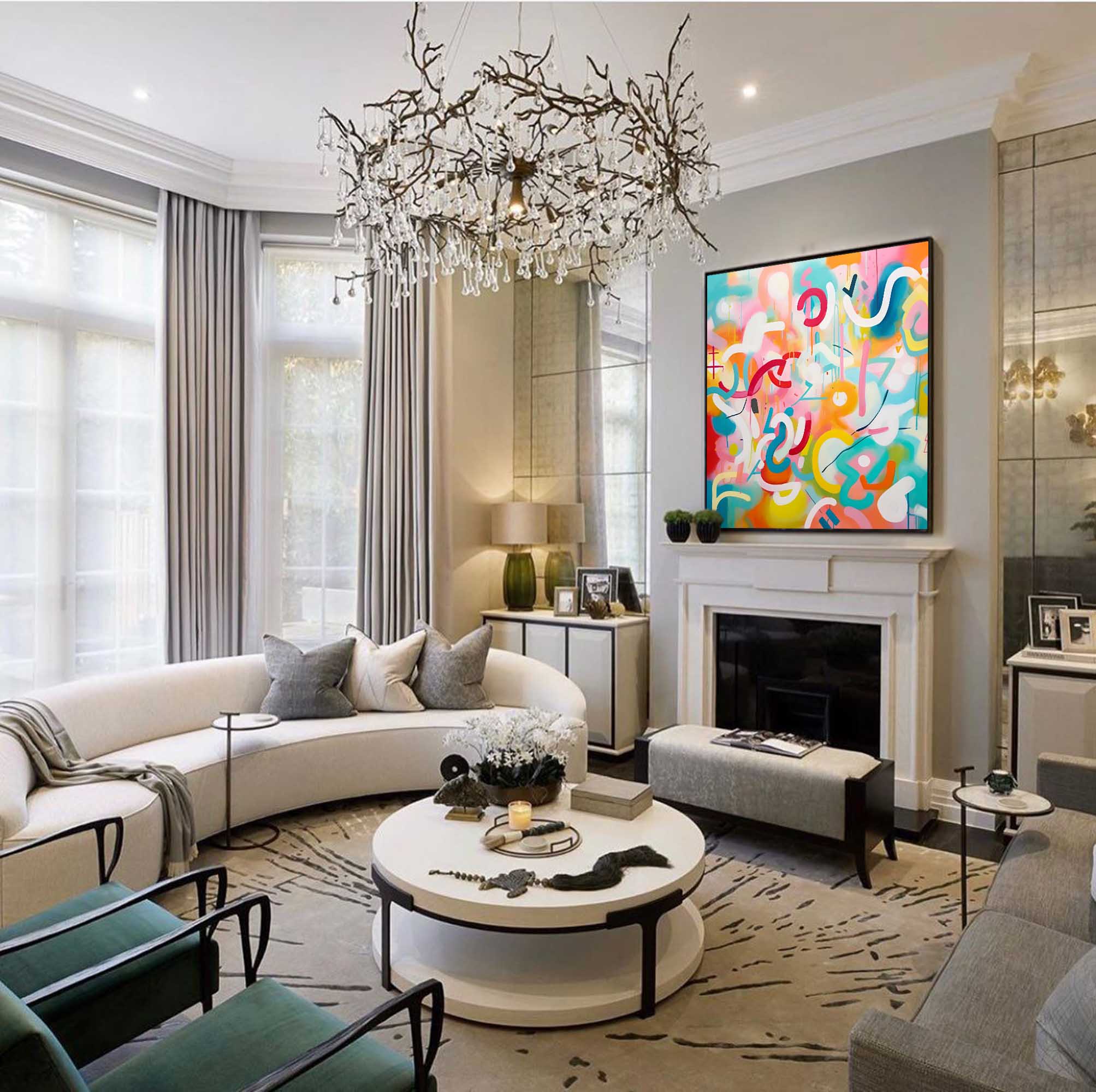 Energetic Dreamscape Abstract Art