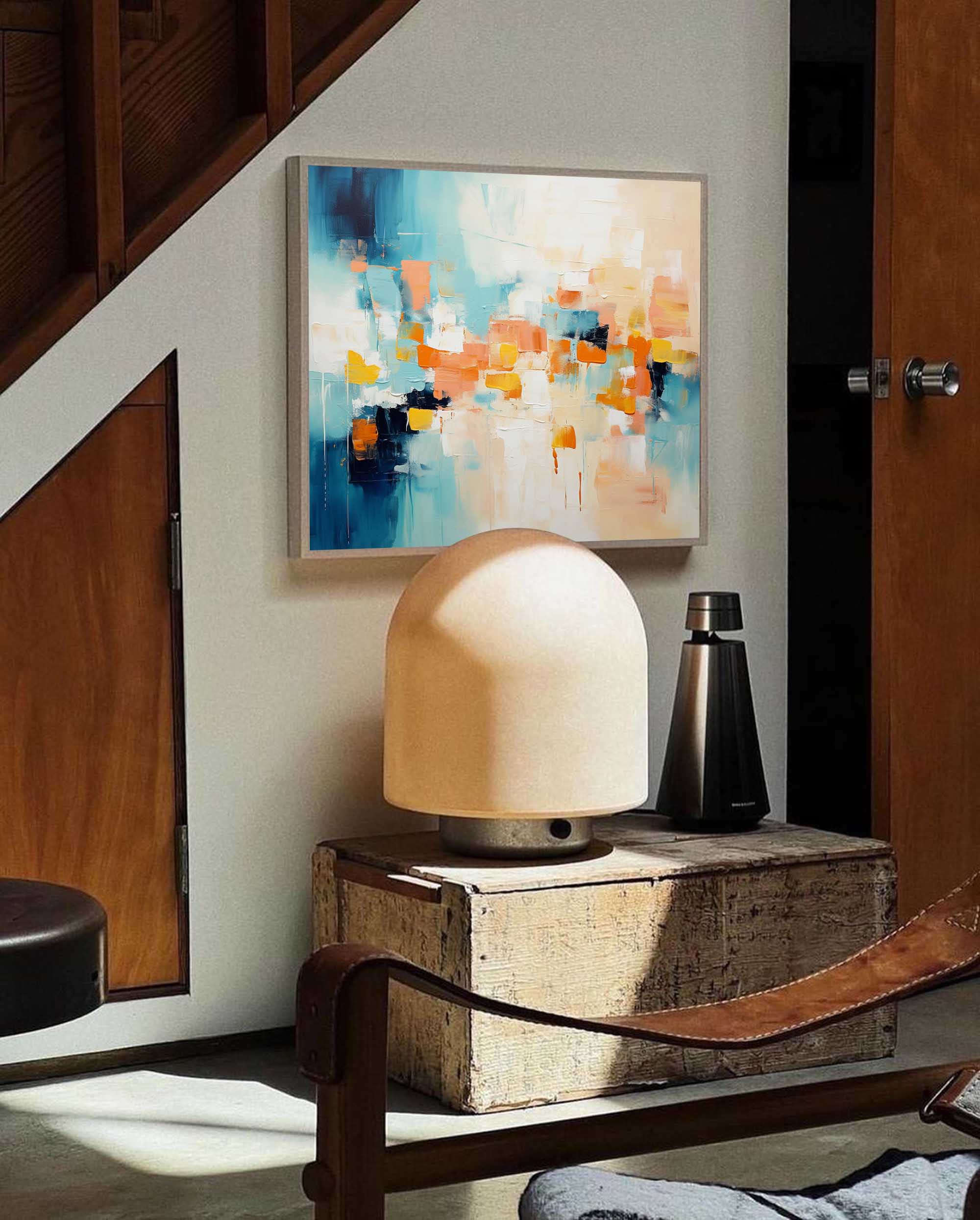 Modern Abstract Vibrant Canvas Art