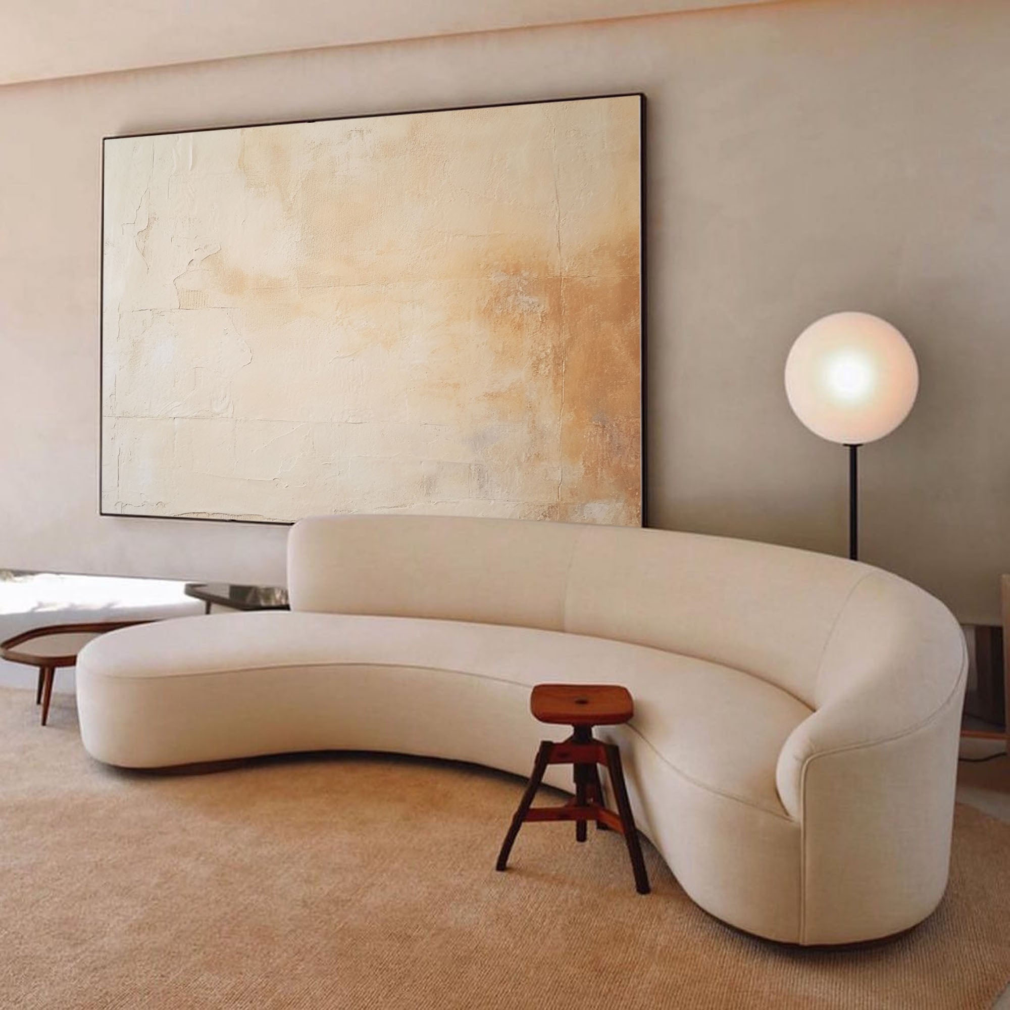 Textured Earthy Minimalist Canvas