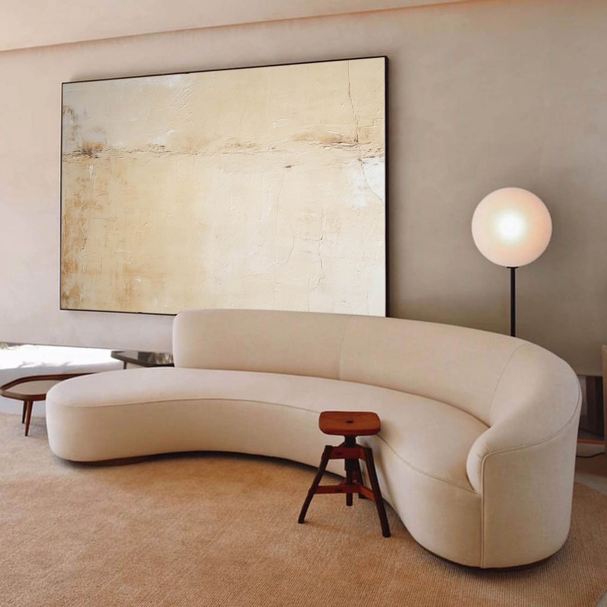 Minimalist Earthy Textured Canvas