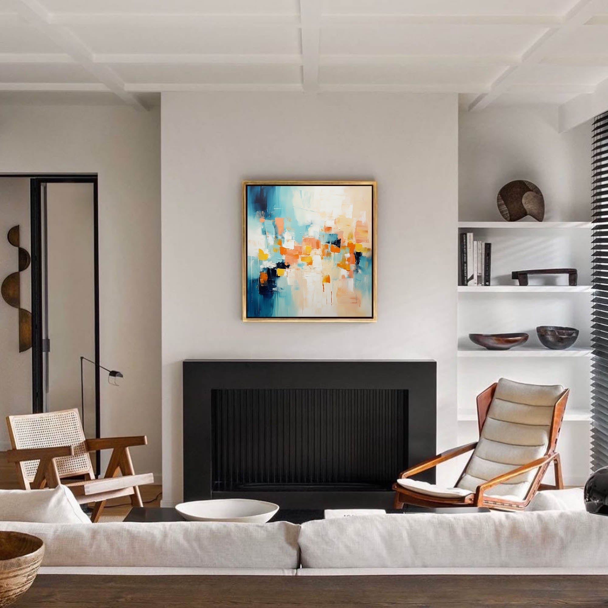 Modern Abstract Vibrant Canvas Art