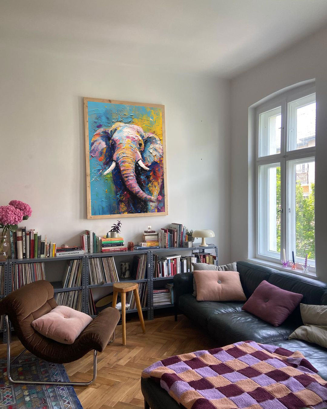 Whimsical Elephant in Vibrant Hues