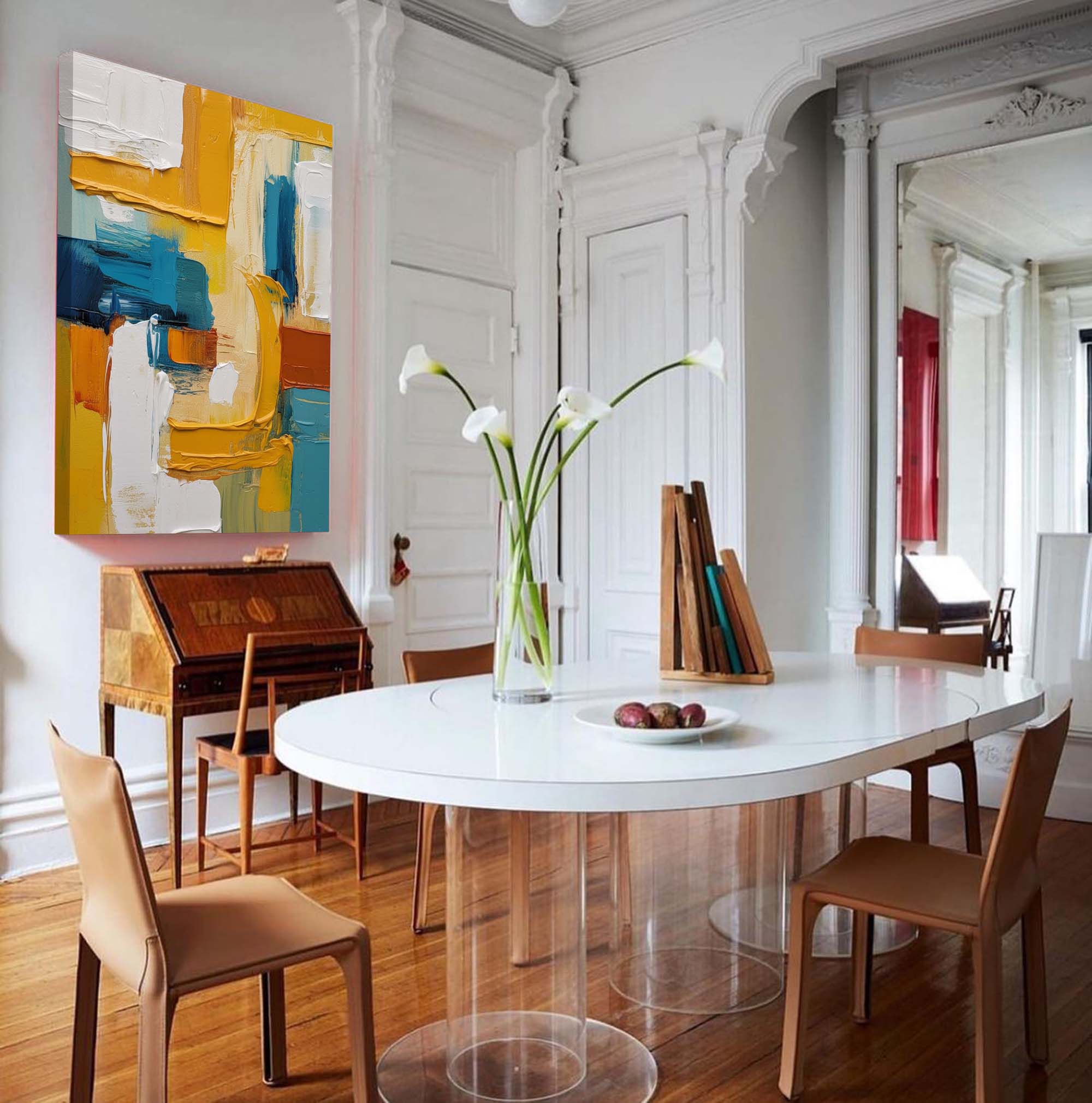 Golden Arches in Blue and Rust