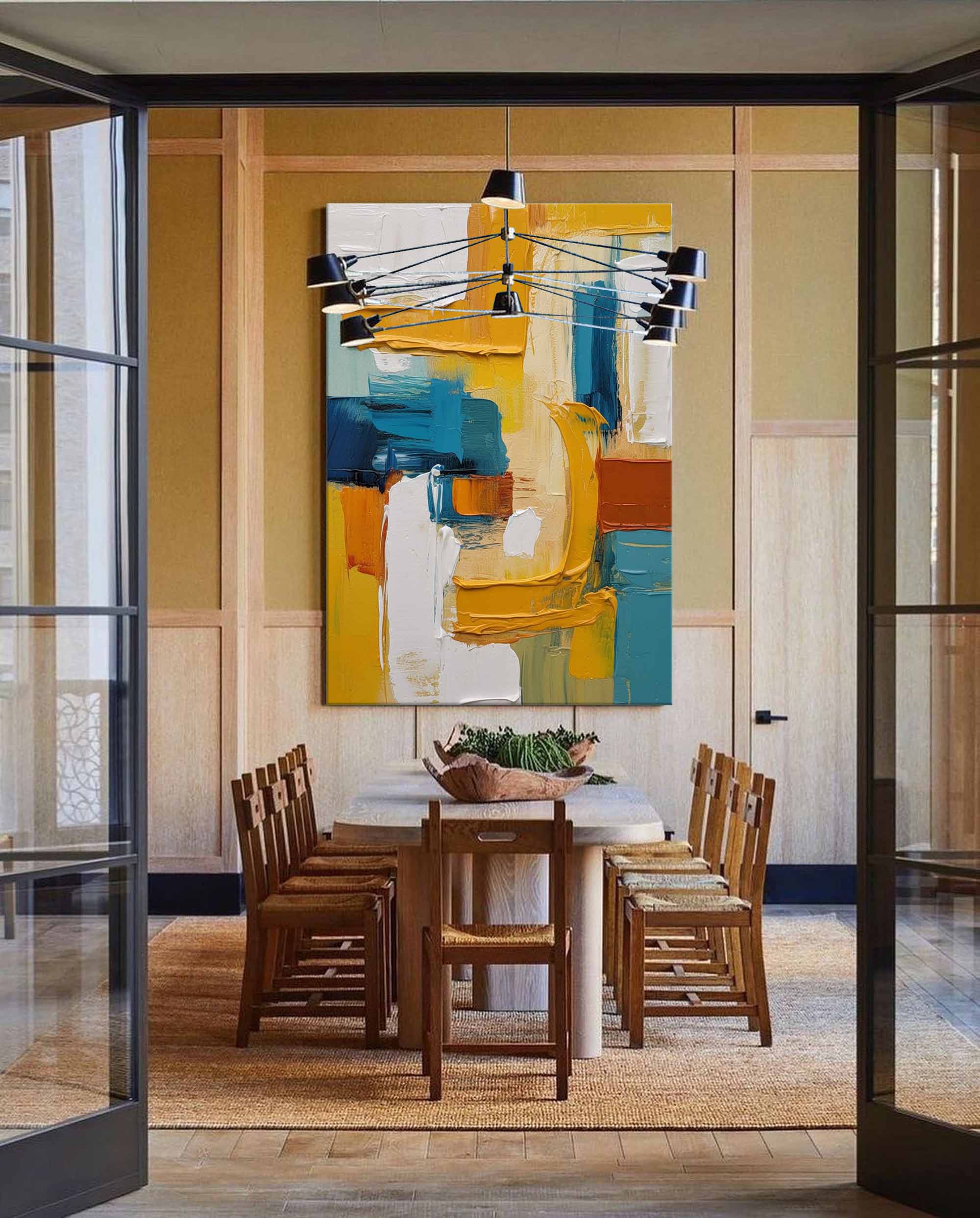 Golden Arches in Blue and Rust